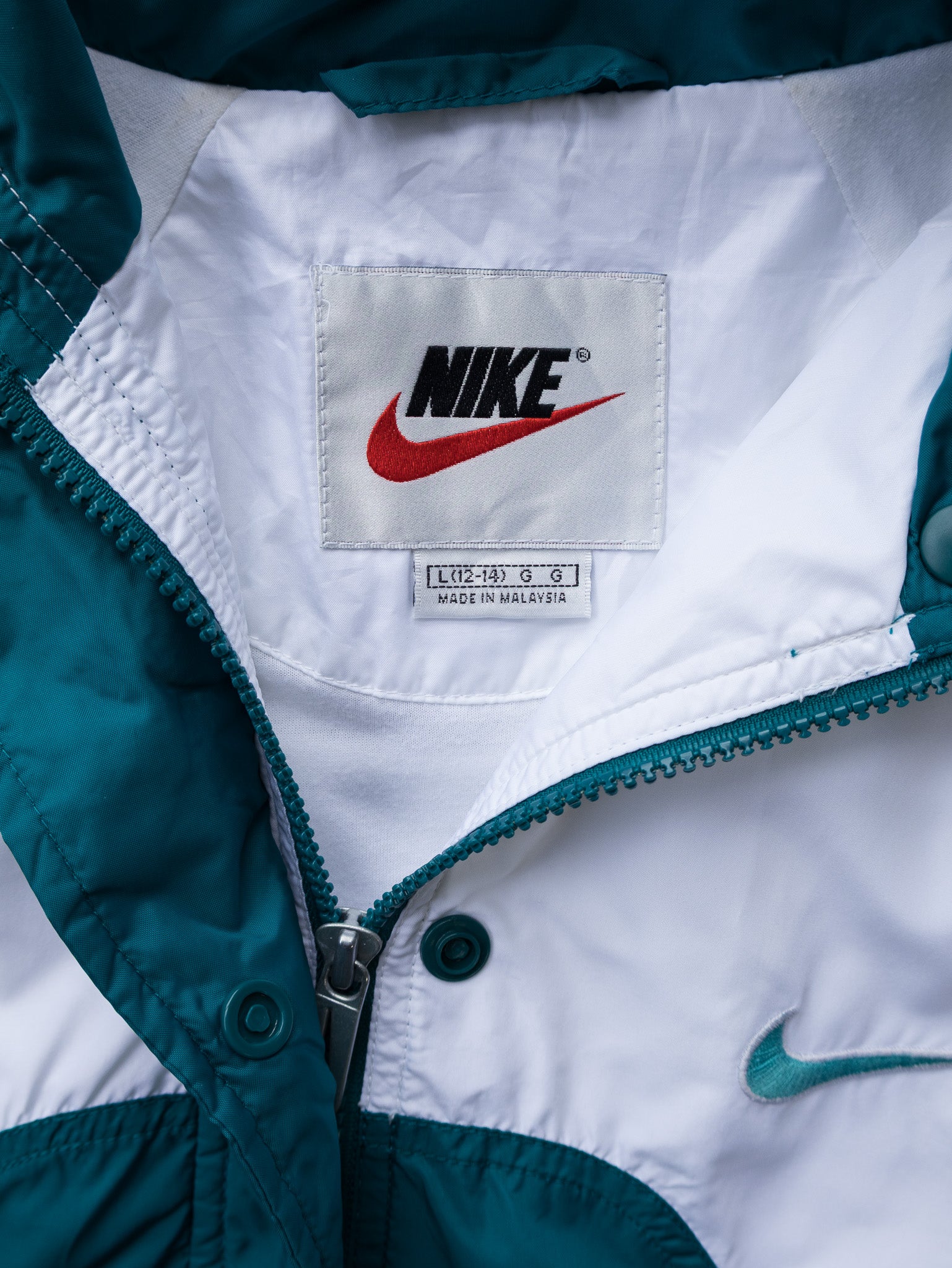 teal nike windbreaker