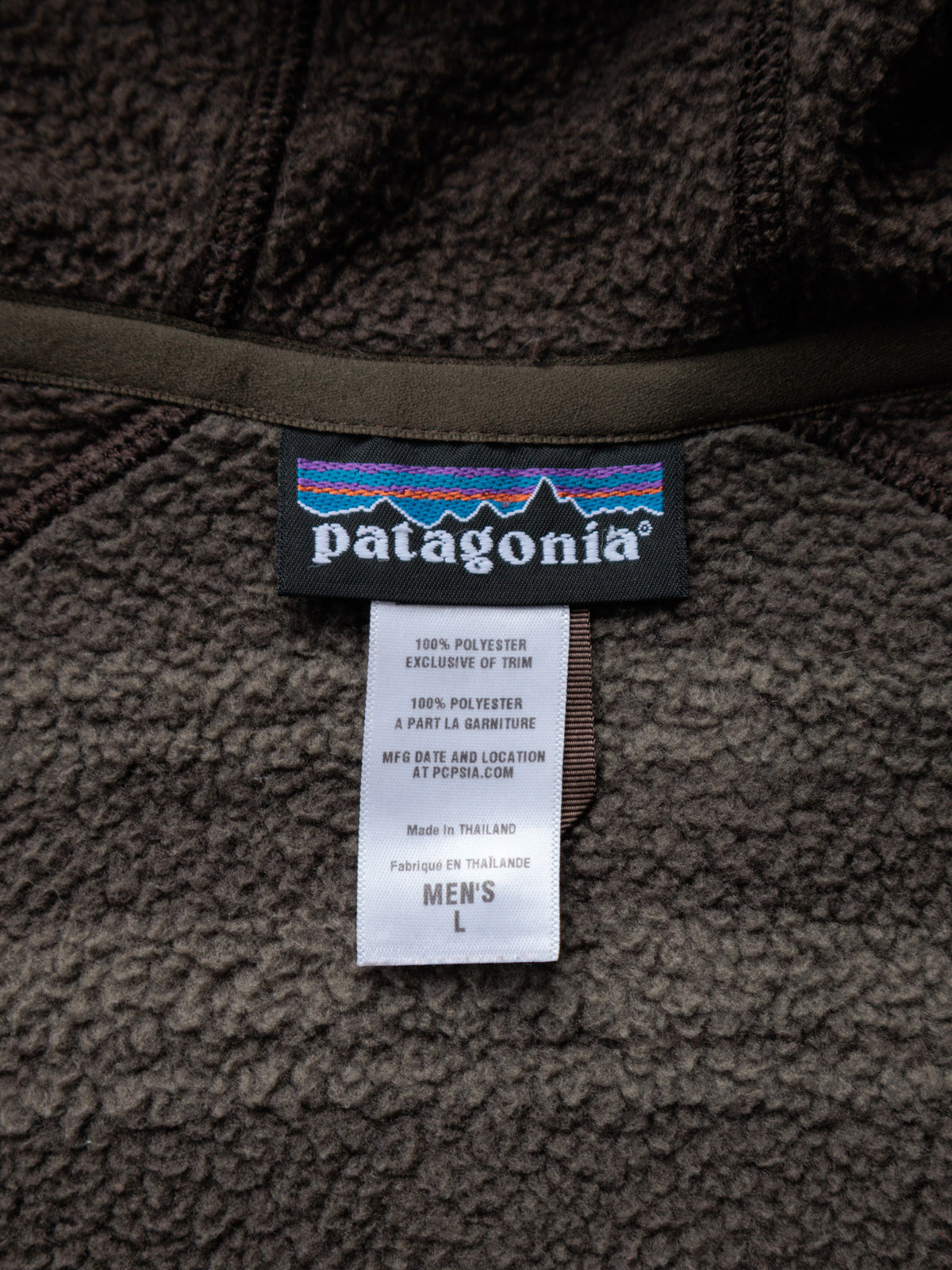Vintage Brown Striped Patagonia Better Sweater Fleece Jacket (L)