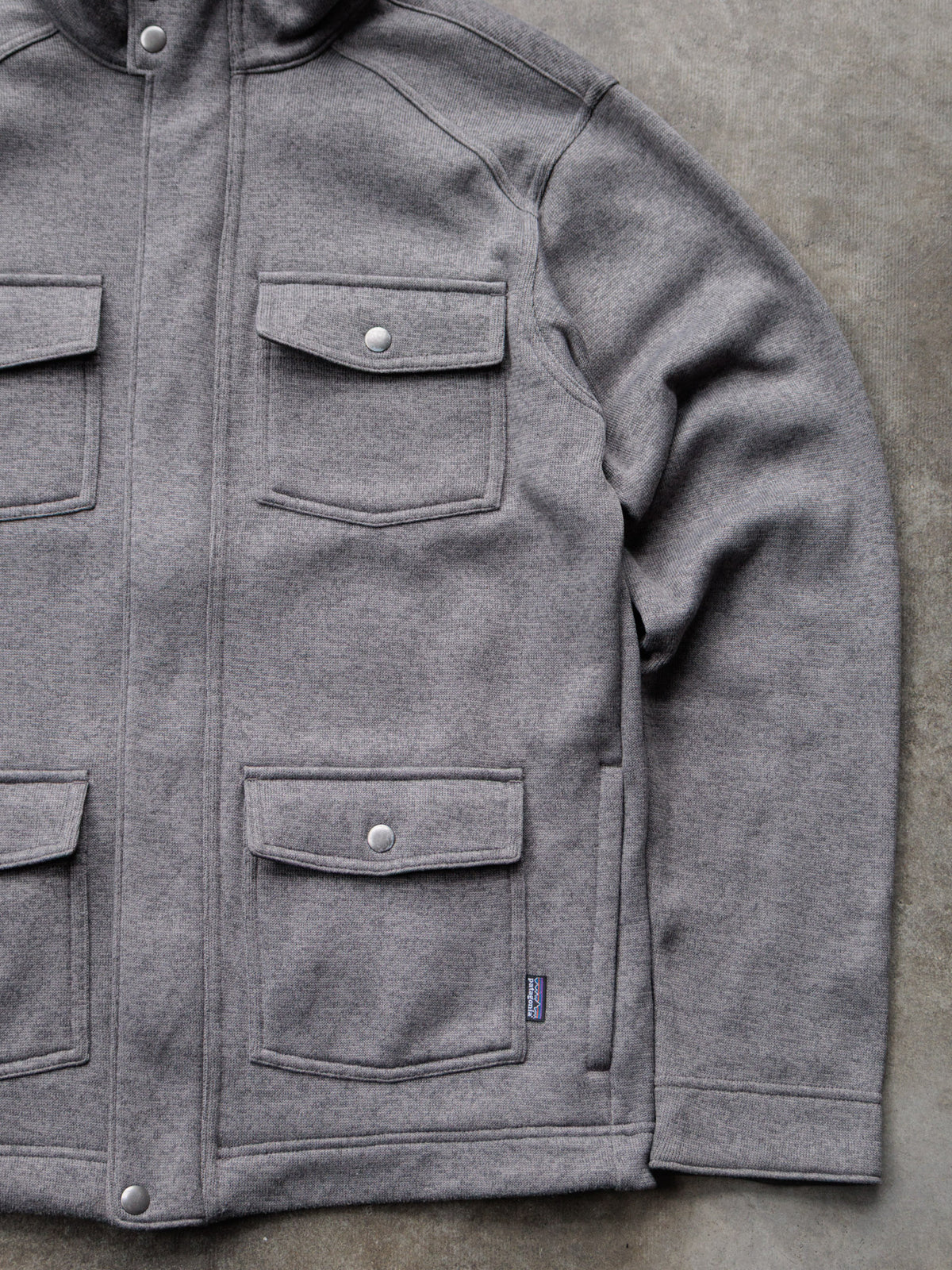 Vintage Grey Patagonia Fleece Jacket (M)