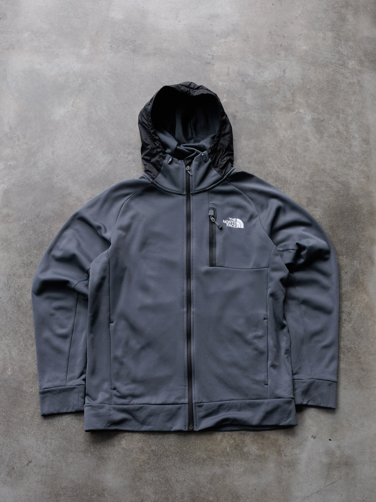 Vintage Grey The North Face Fleece Jacket (M)