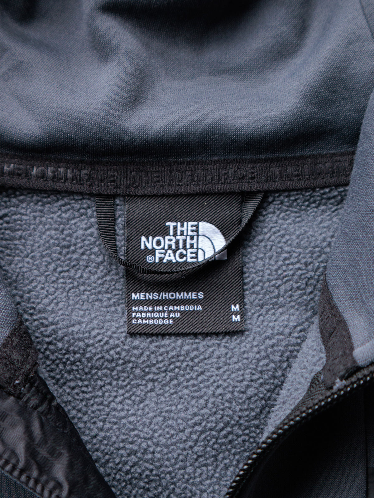 Vintage Grey The North Face Fleece Jacket (M)