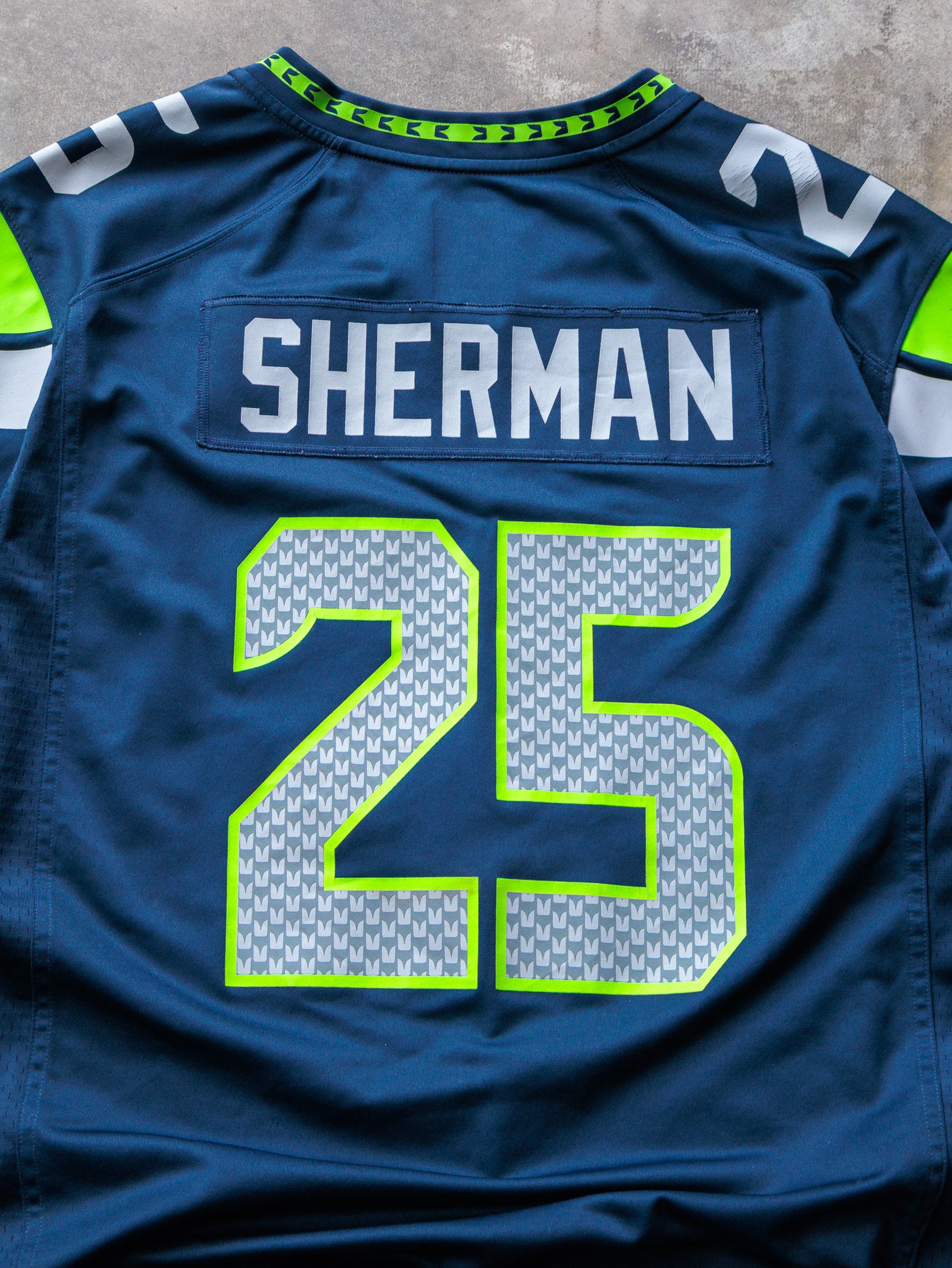Navy Nike Seattle Seahawks Richard Sherman NFL Jersey (2XL)
