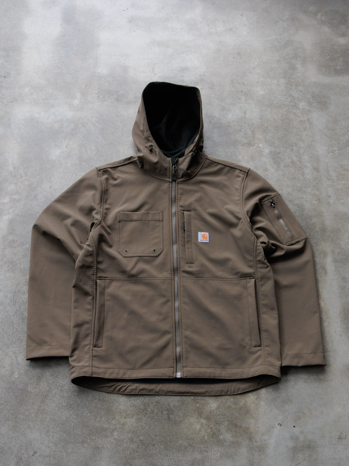 Brown Carhartt Hooded Jacket (L)