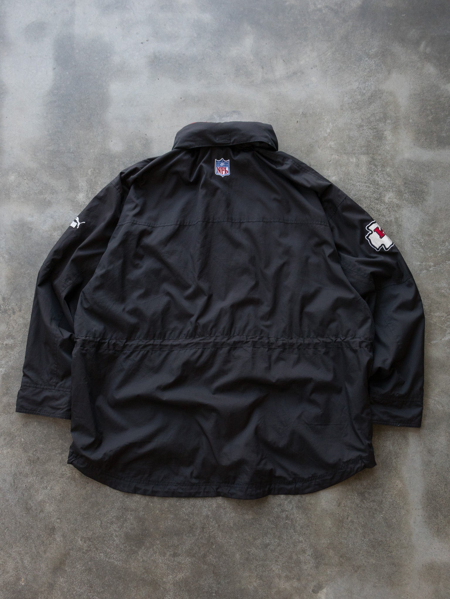 Vintage Black Kansas City Chiefs NFL Jacket (2XL)