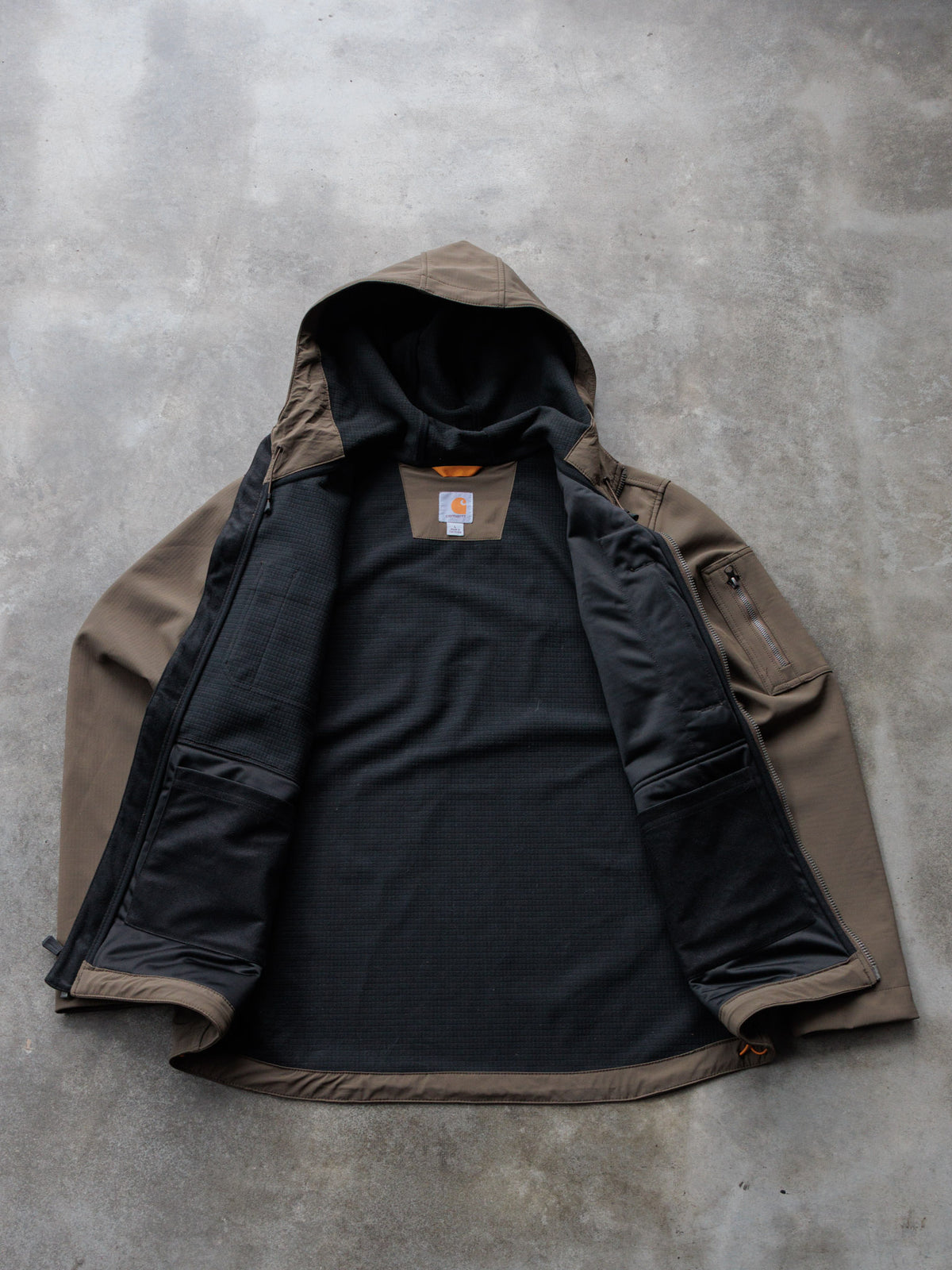 Brown Carhartt Hooded Jacket (L)