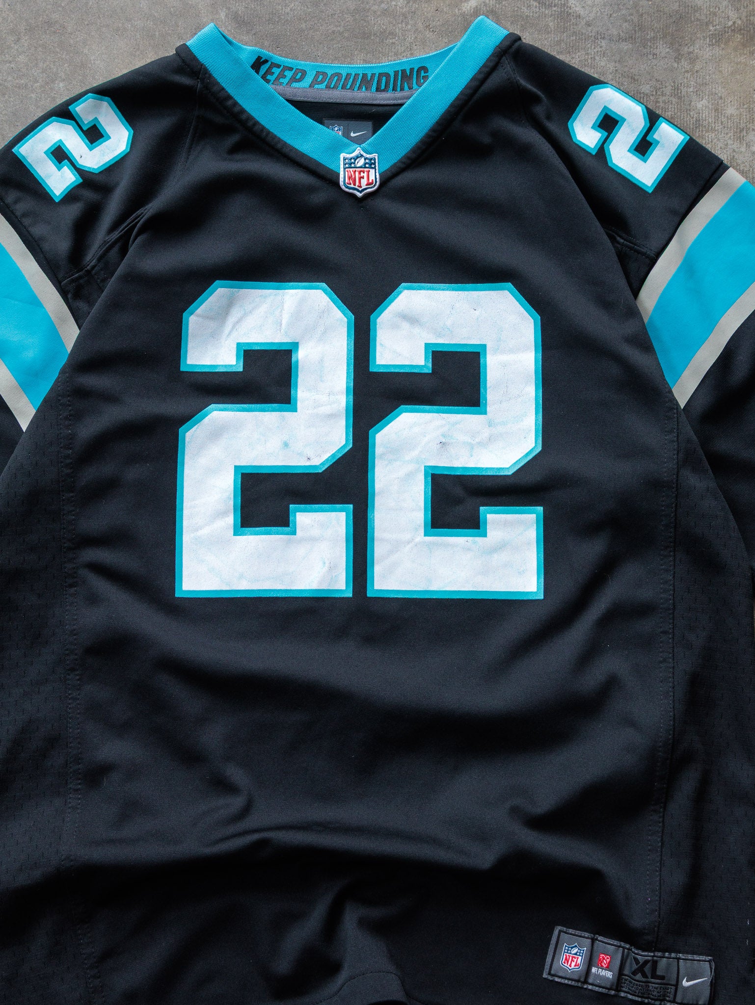 Black Nike Christian McCaffrey Carolina Panthers NFL Jersey (18-20Y)