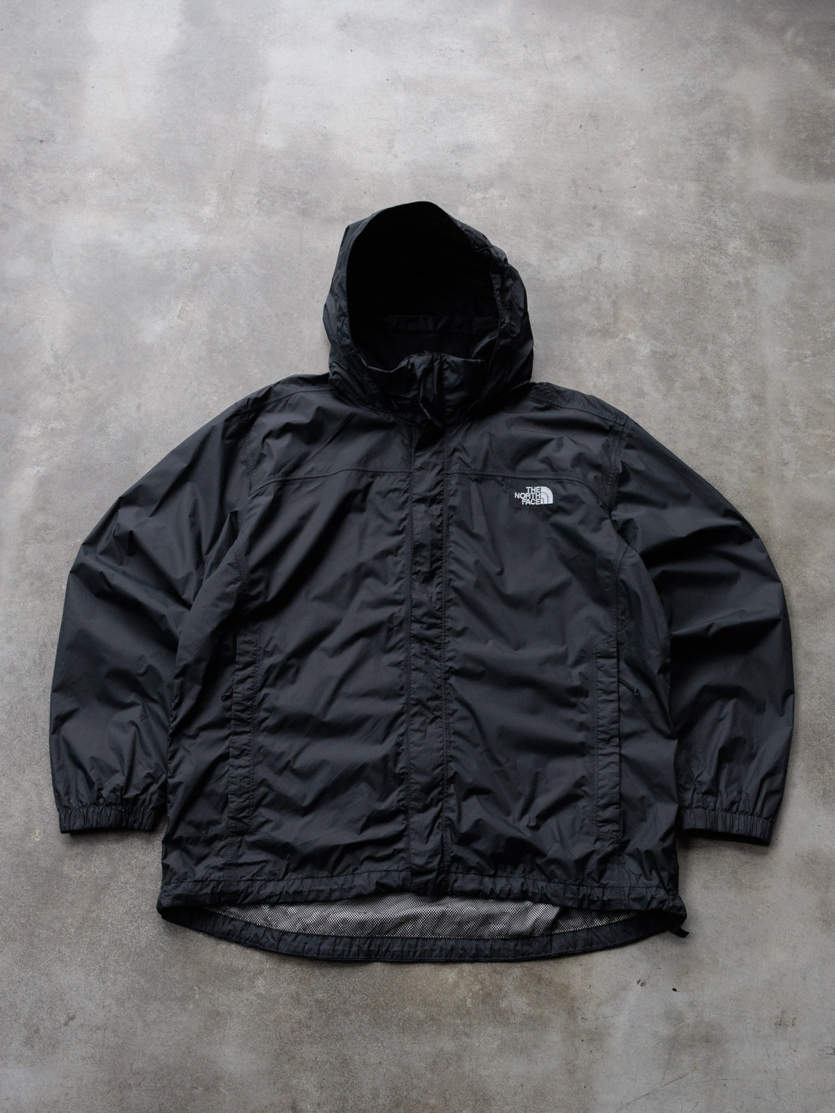 Vintage Black The North Face Windbreaker (XL)