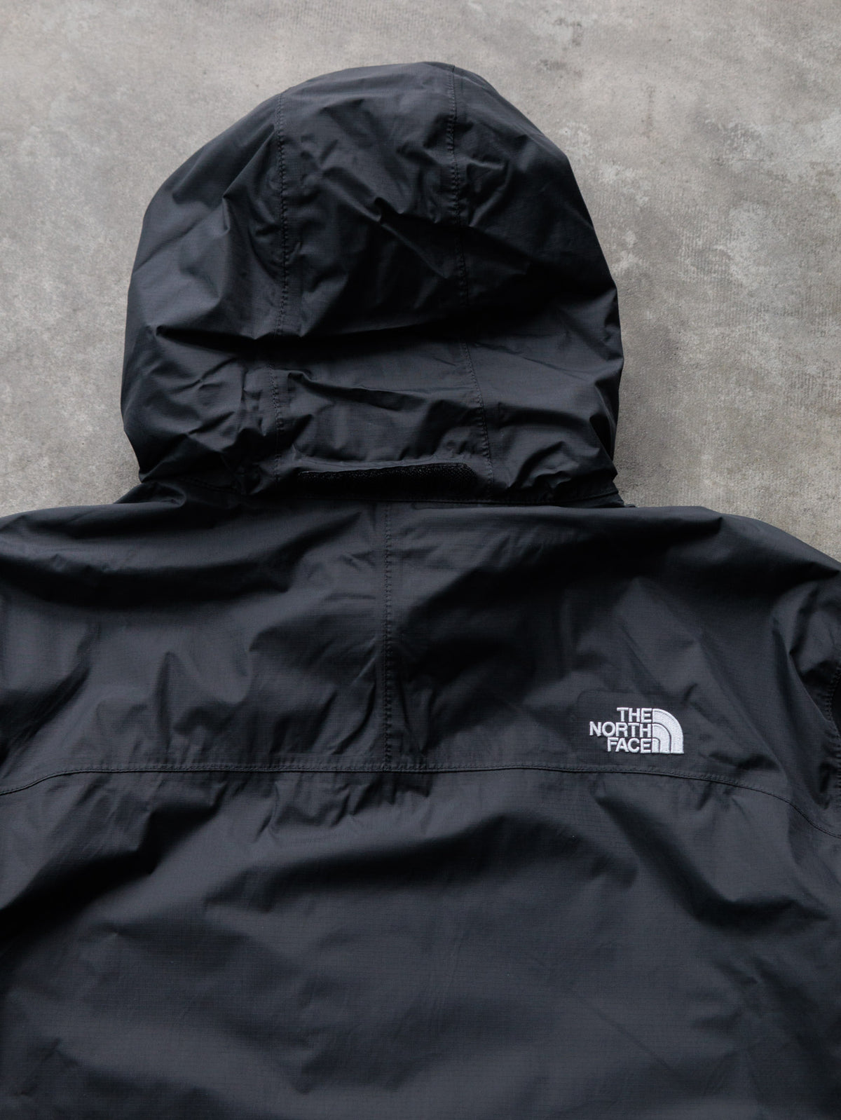 Vintage Black The North Face Windbreaker (XL)