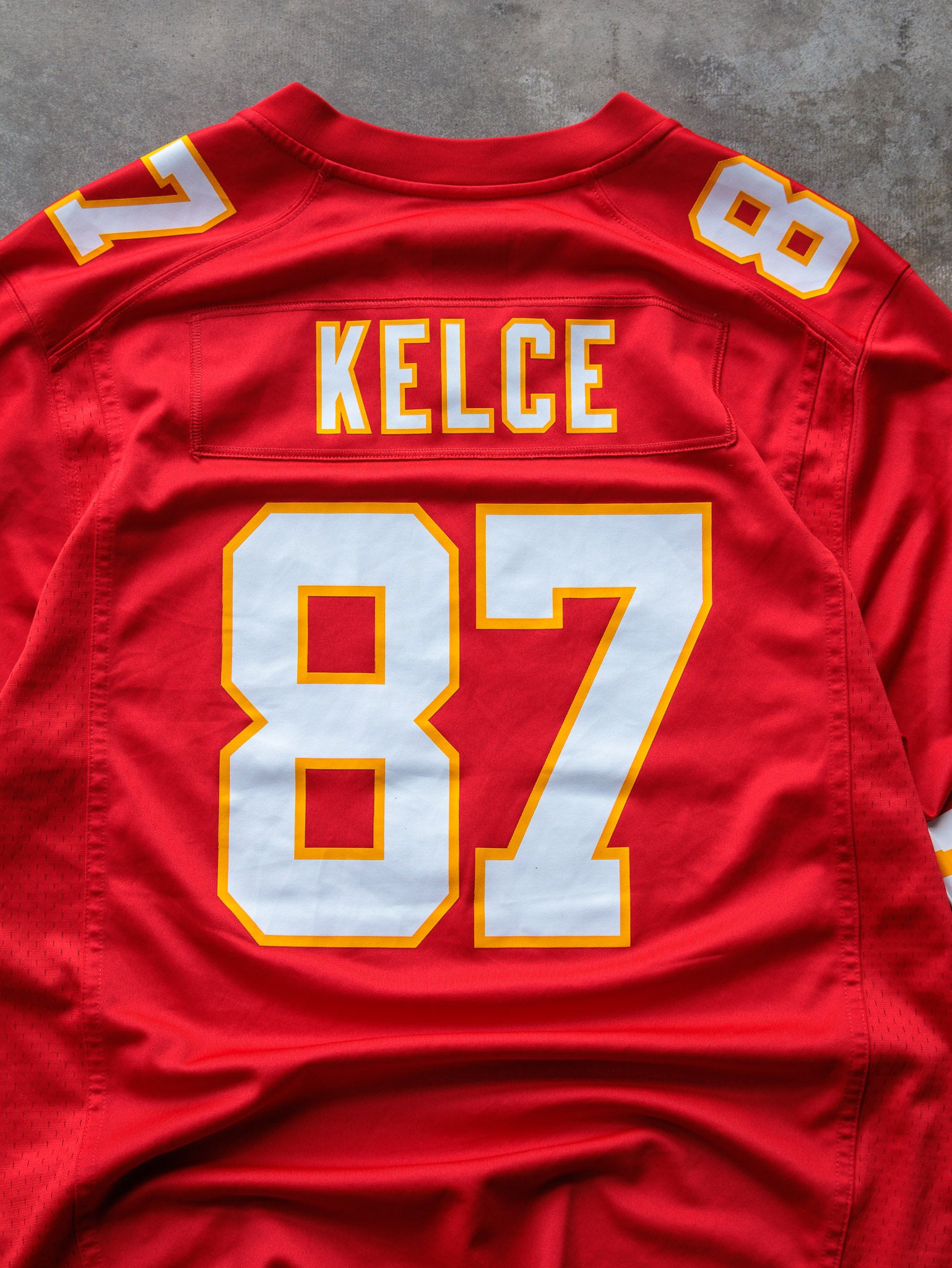 Red Nike Travis Kelce Kansas City Chiefs NFL Jersey (L)