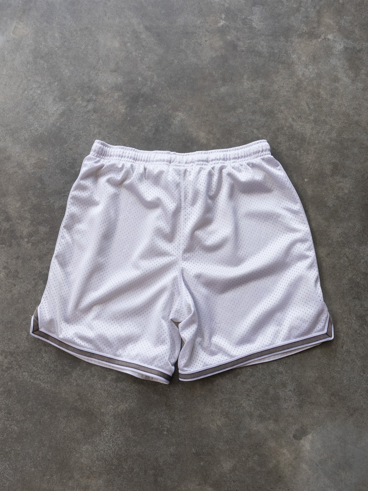 Vintage White Nike Mesh Shorts (S)