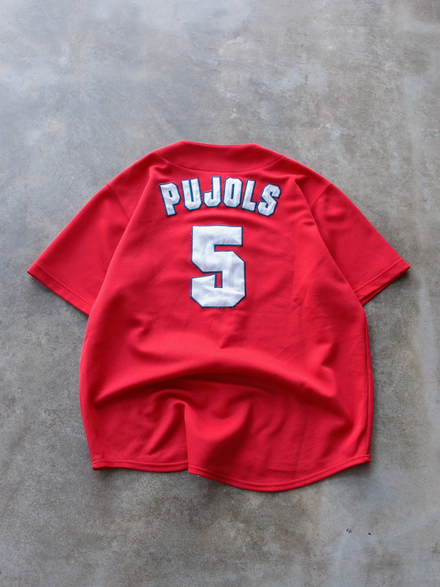 Vintage 00s St. Louis Cardinals Albert Pujols MLB Jersey (L)
