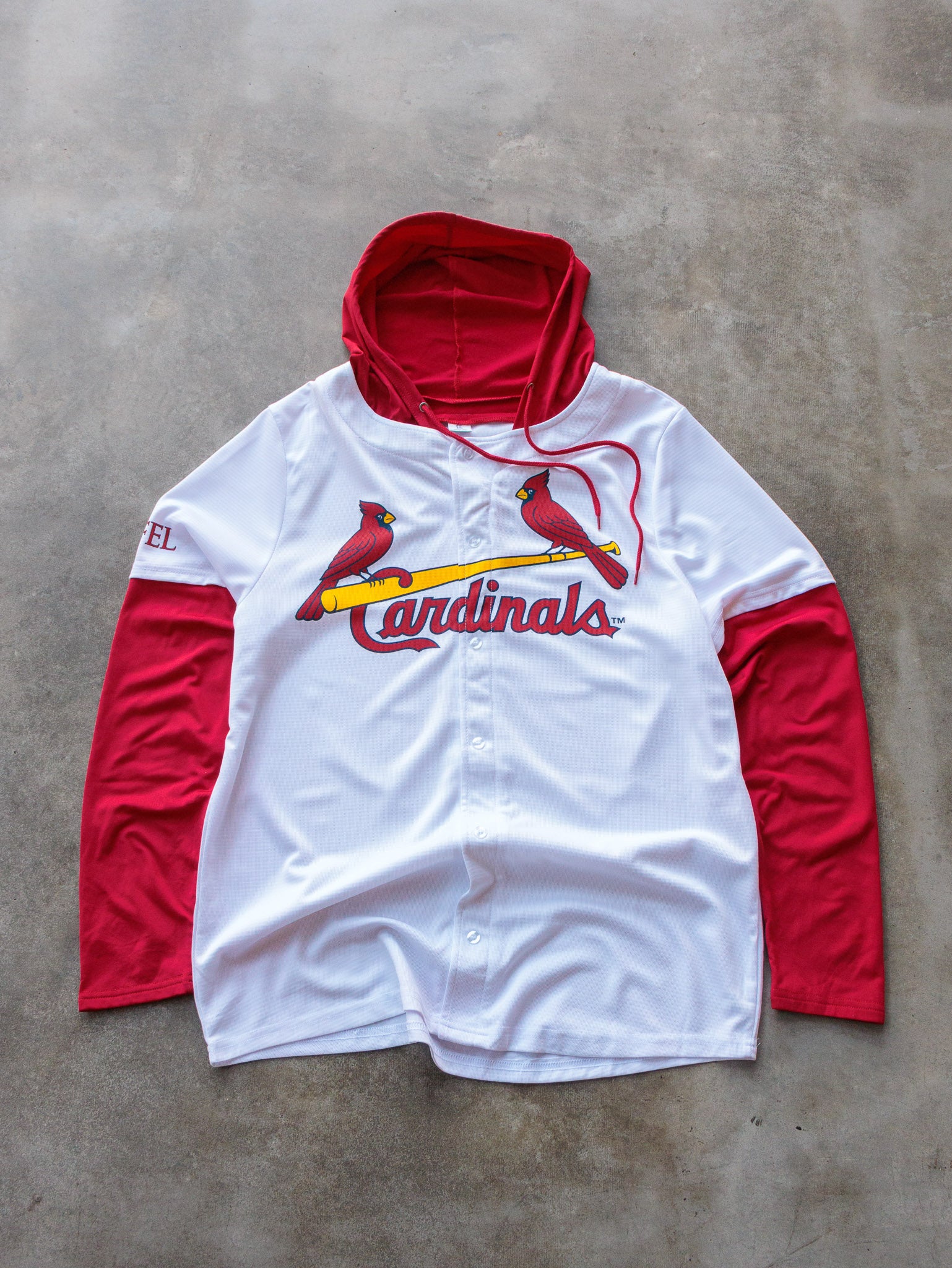 Vintage St. Louis Cardinals Layered Hoodie (XL)