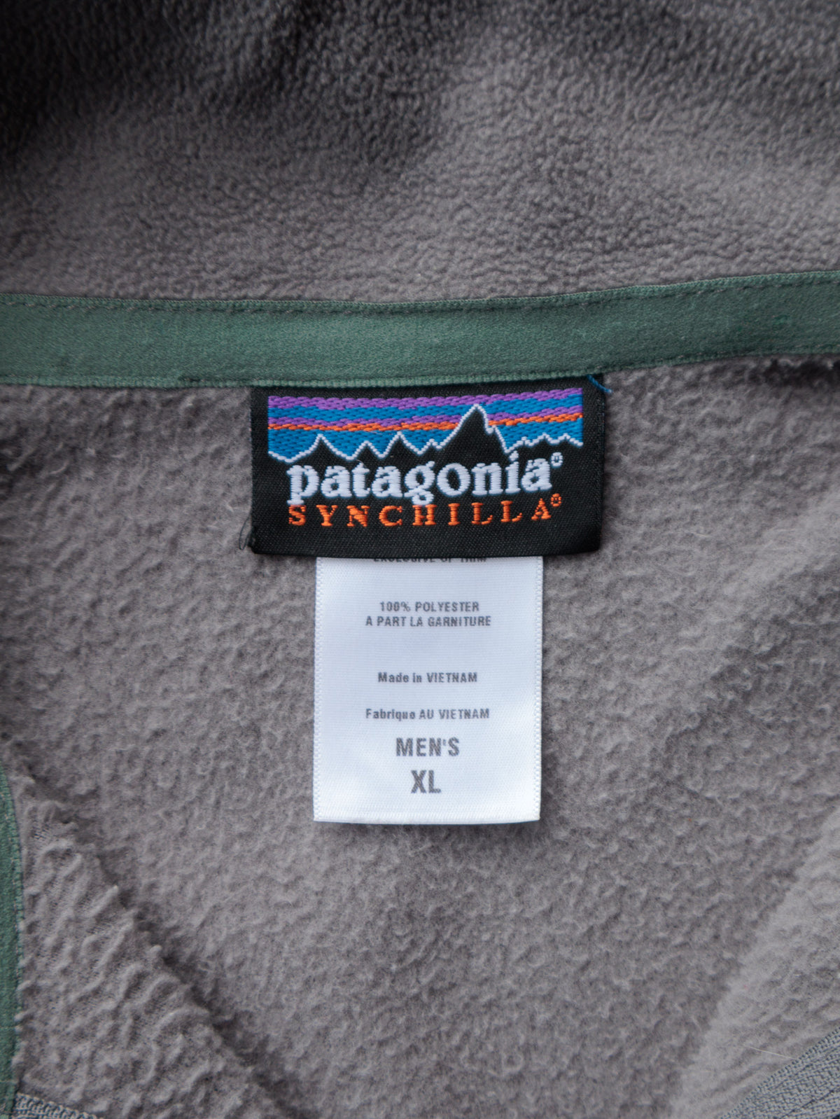 Vintage Grey Patagonia Synchilla Fleece Quarter Zip (XL)