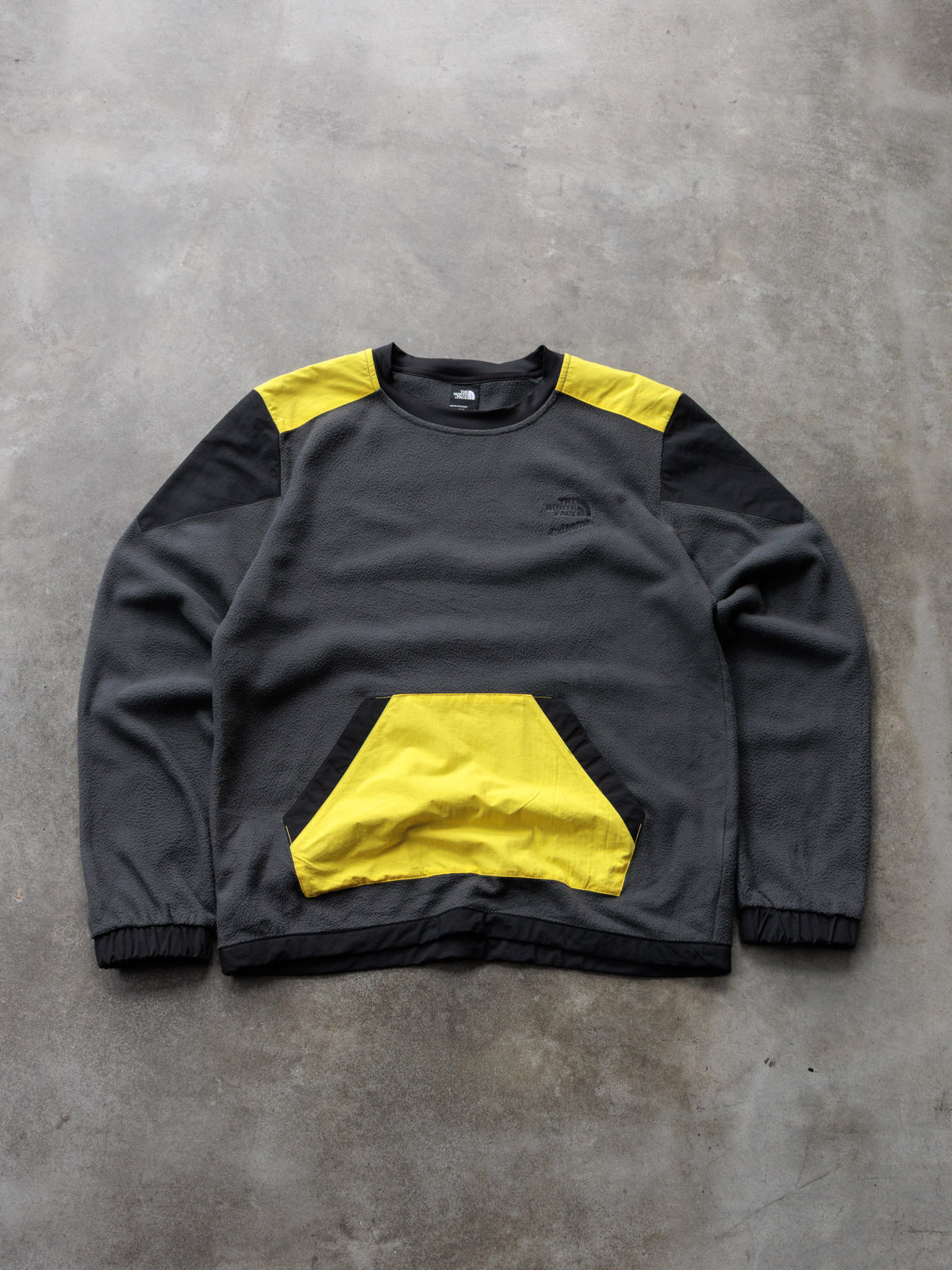 Vintage Grey The North Face Extreme Colourblock Fleece Sweatshirt (M)