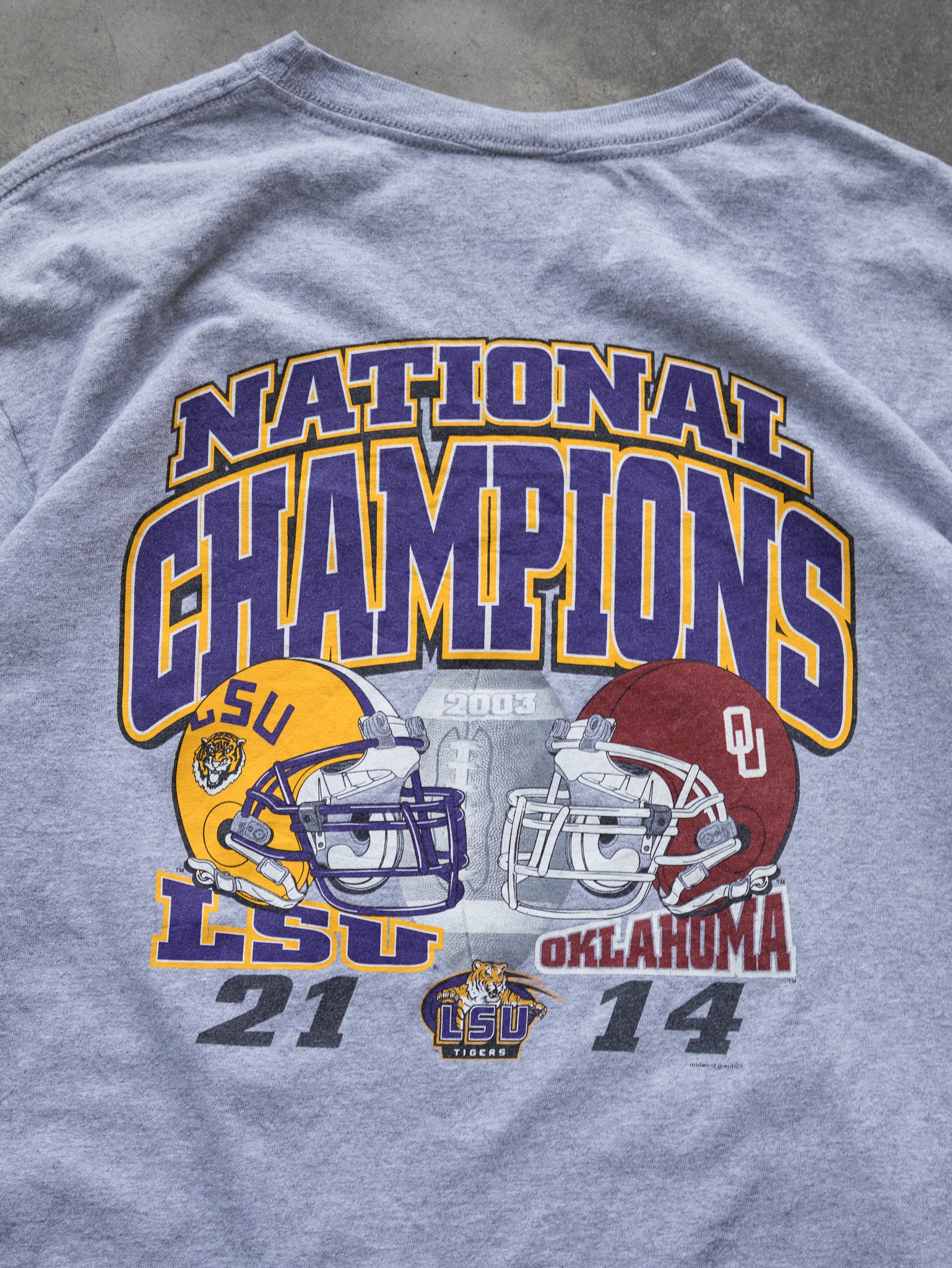 Vintage 2003 LSU Tigers Champions Long Sleeve (L)