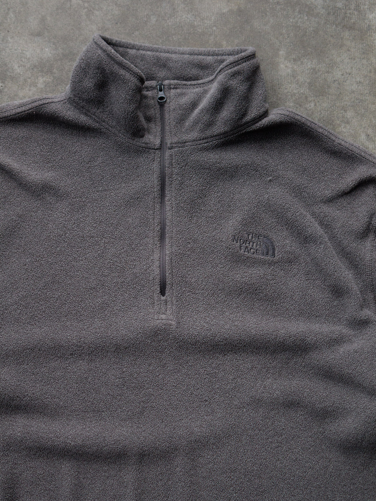 Vintage Grey The North Face Fleece Quarter Zip (L)
