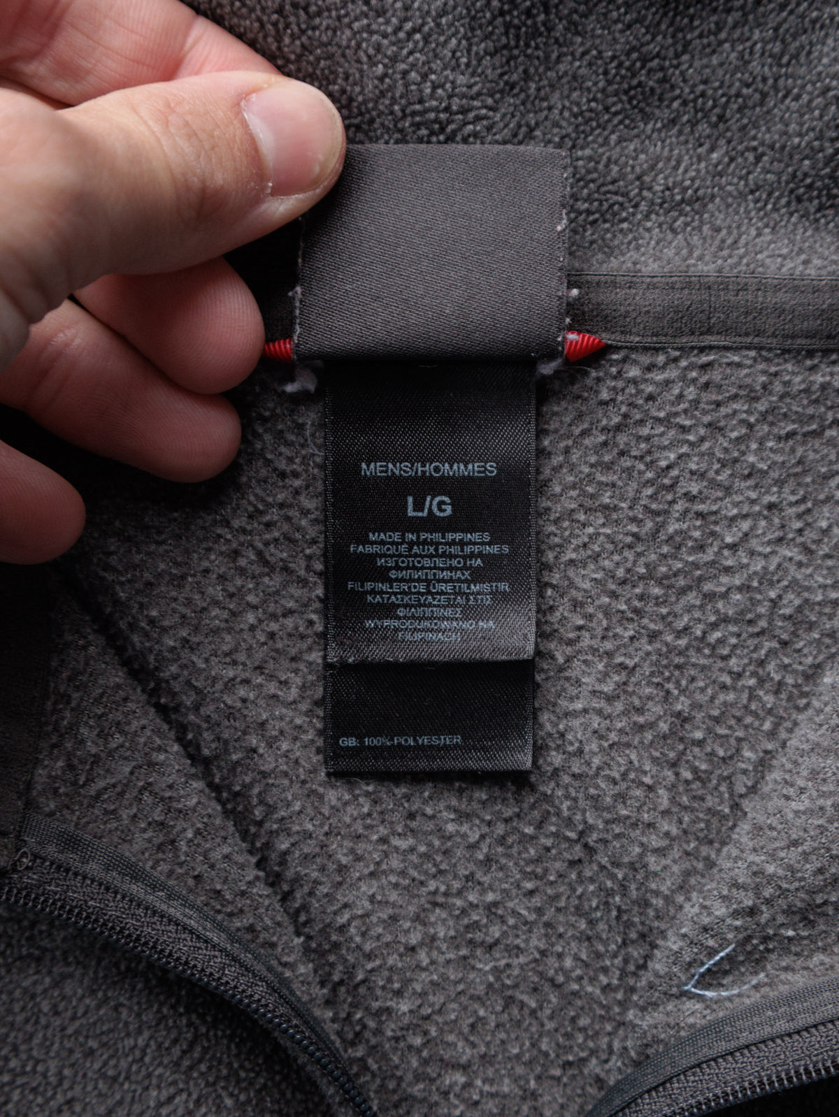 Vintage Grey The North Face Fleece Quarter Zip (L)