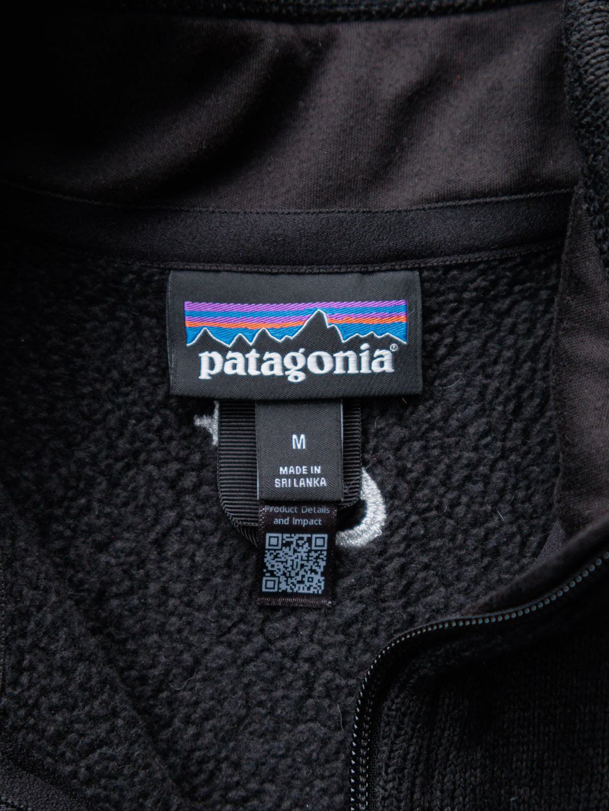 Black Patagonia Fleece Vest (M)