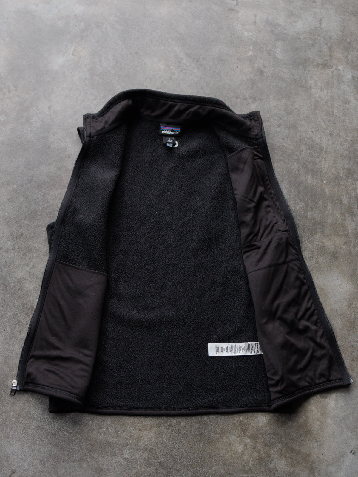 Black Patagonia Fleece Vest (M)