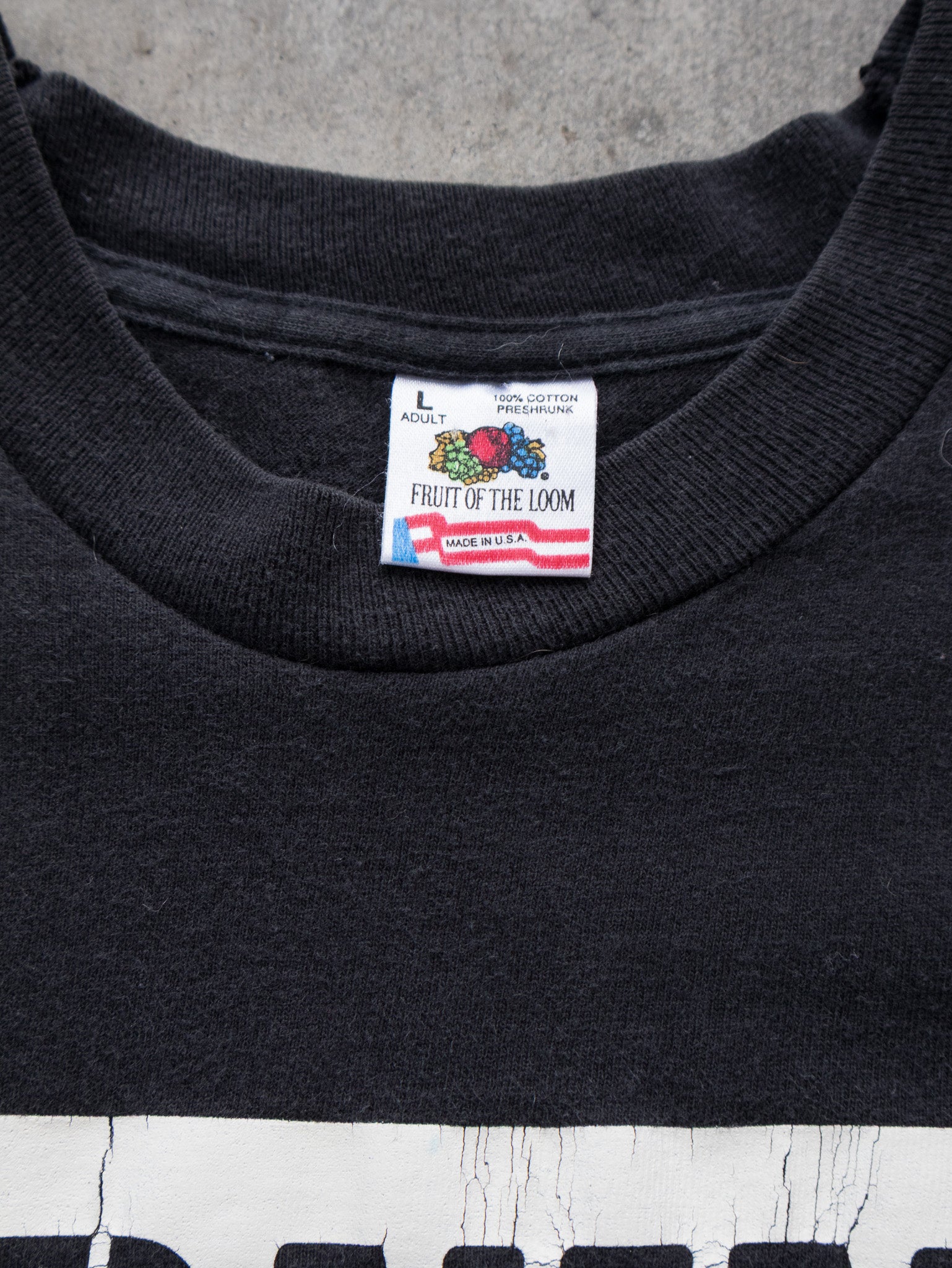 Vintage School Lunches Warning Tee (L)
