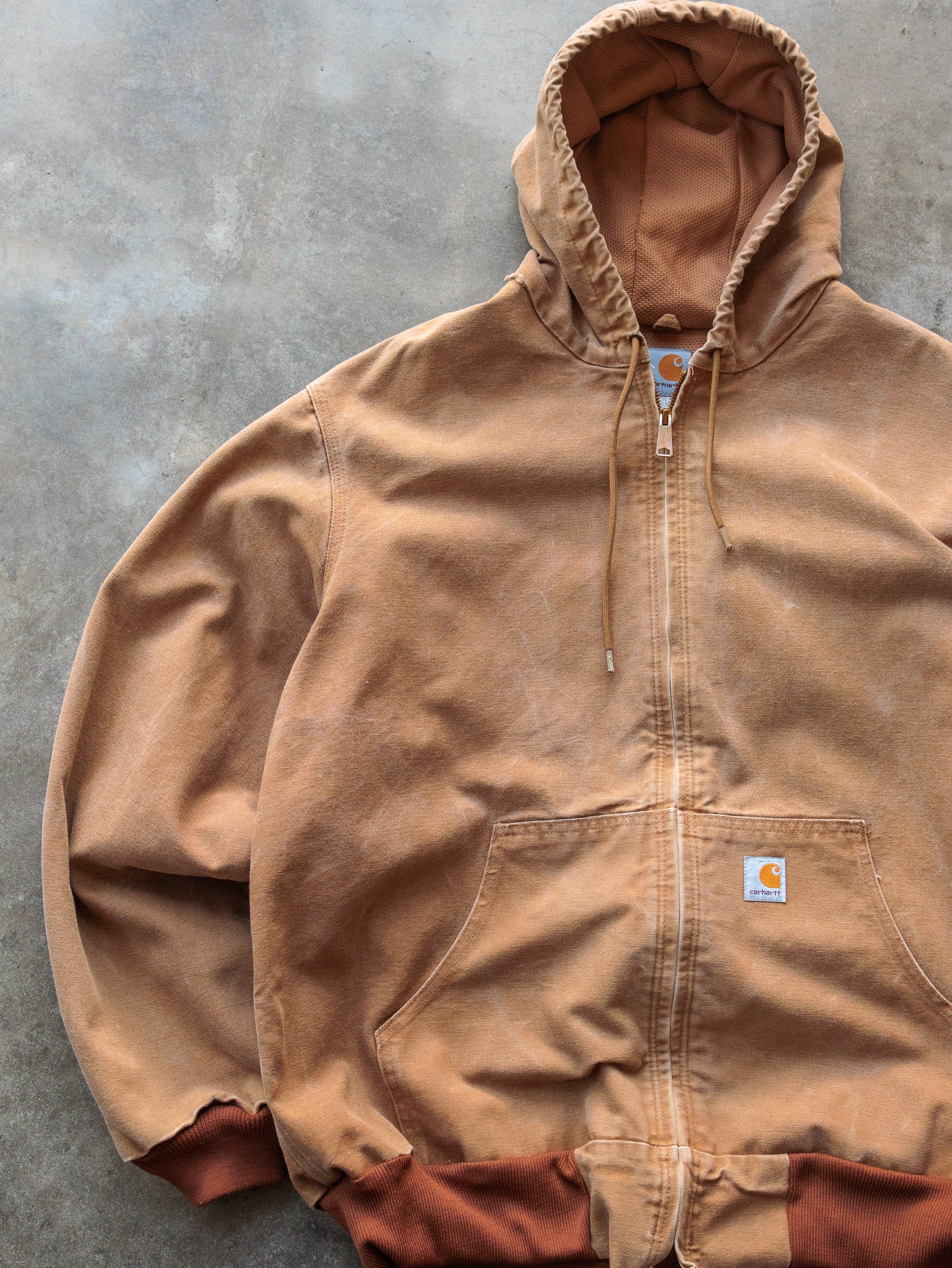 Vintage 00s Brown Carhartt Hooded Jacket (XL)