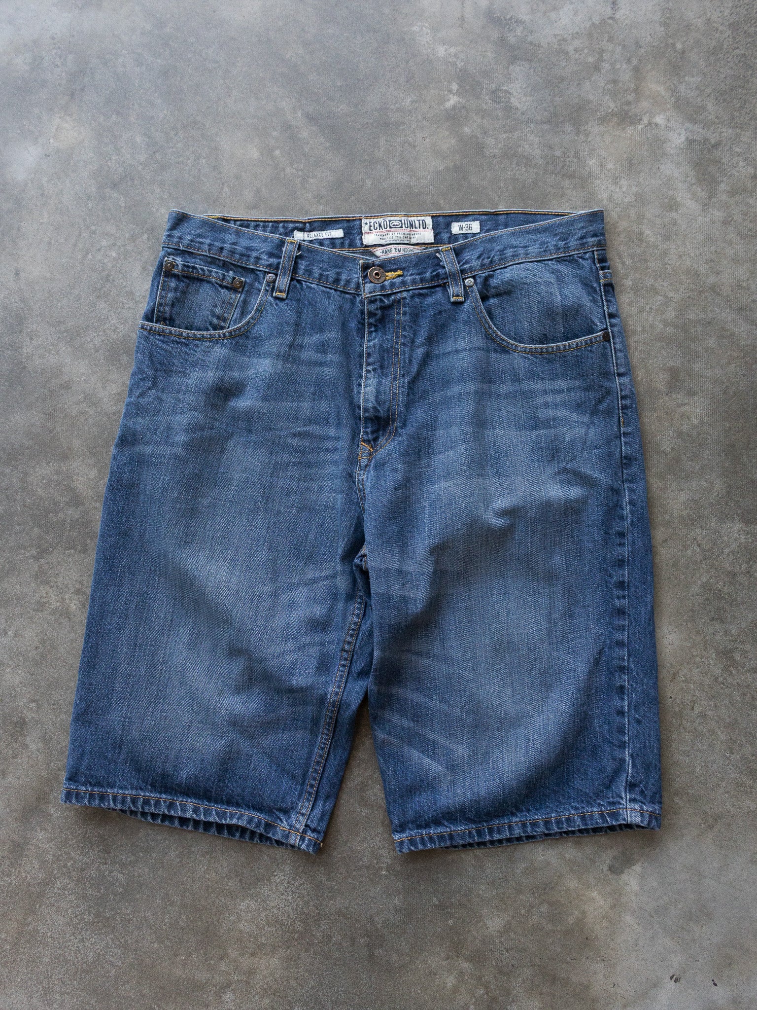 Vintage Blue Ecko Unltd Denim Shorts (W36)