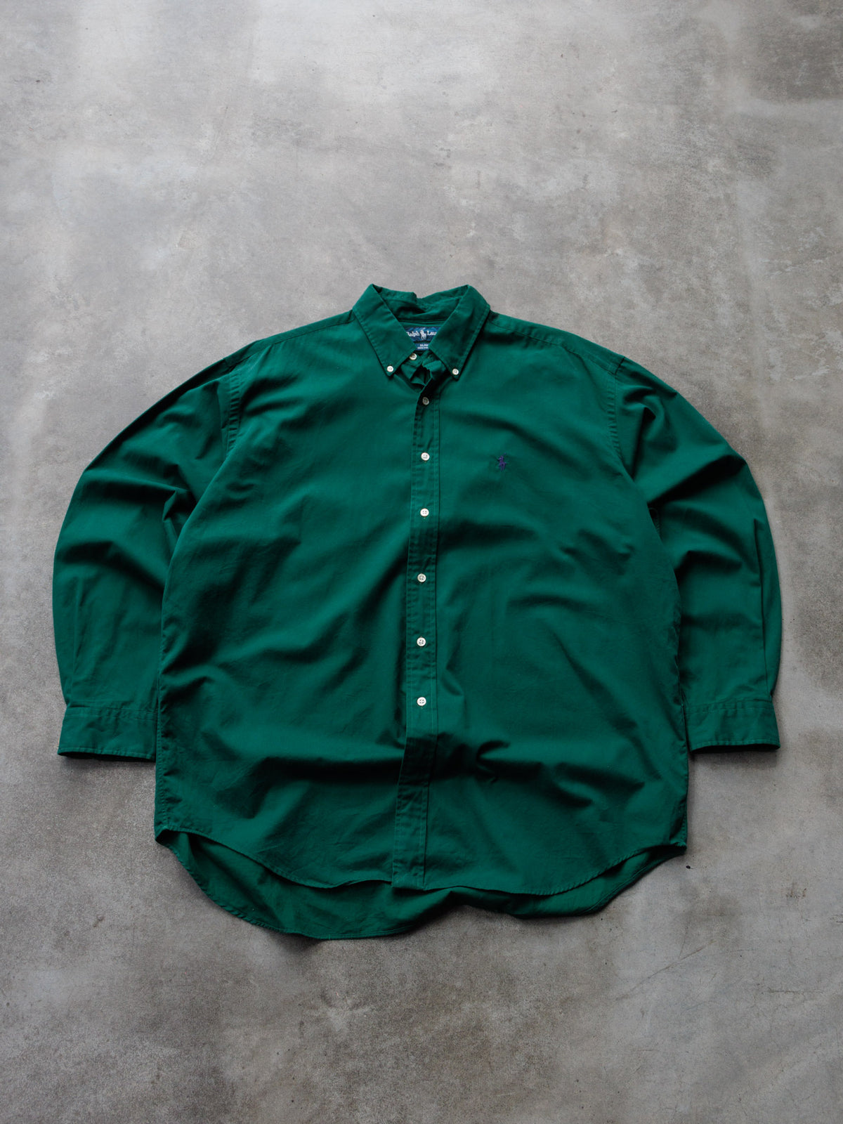 Vintage Green Ralph Lauren Shirt (XL)