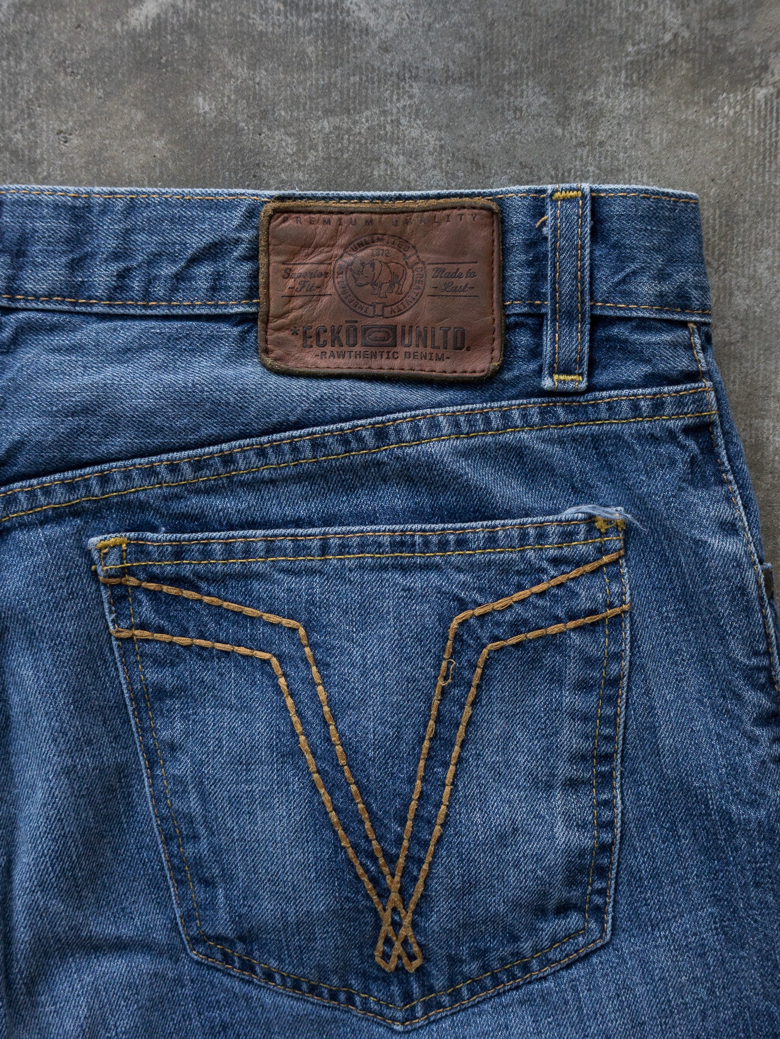 Vintage Blue Ecko Unltd Denim Shorts (W36)