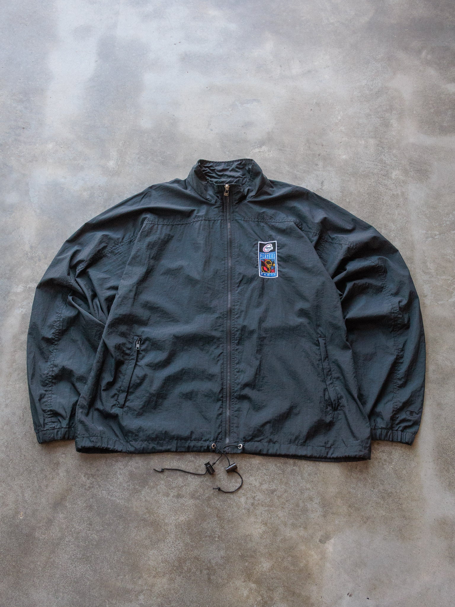 Vintage 90s Black Champion NFL Players Party Jacket (XL)