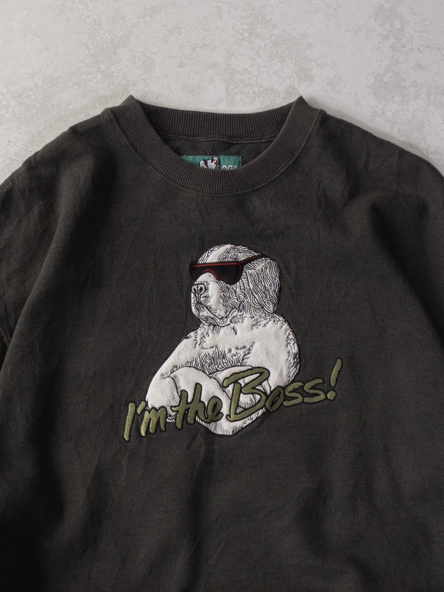 Vintage Big Dogs I'm the Boss! Sweatshirt (XL)