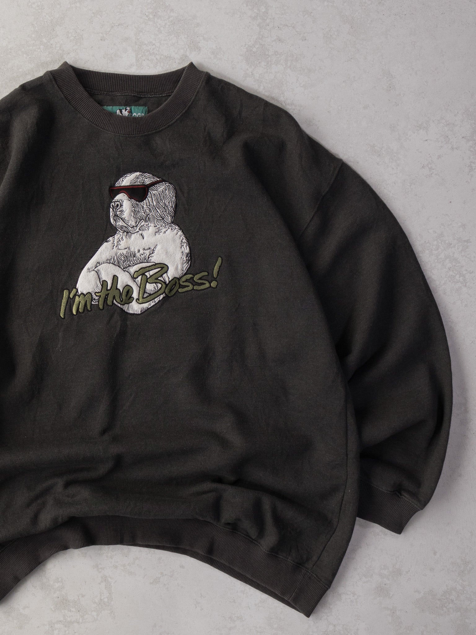 Vintage Big Dogs I'm the Boss! Sweatshirt (XL)