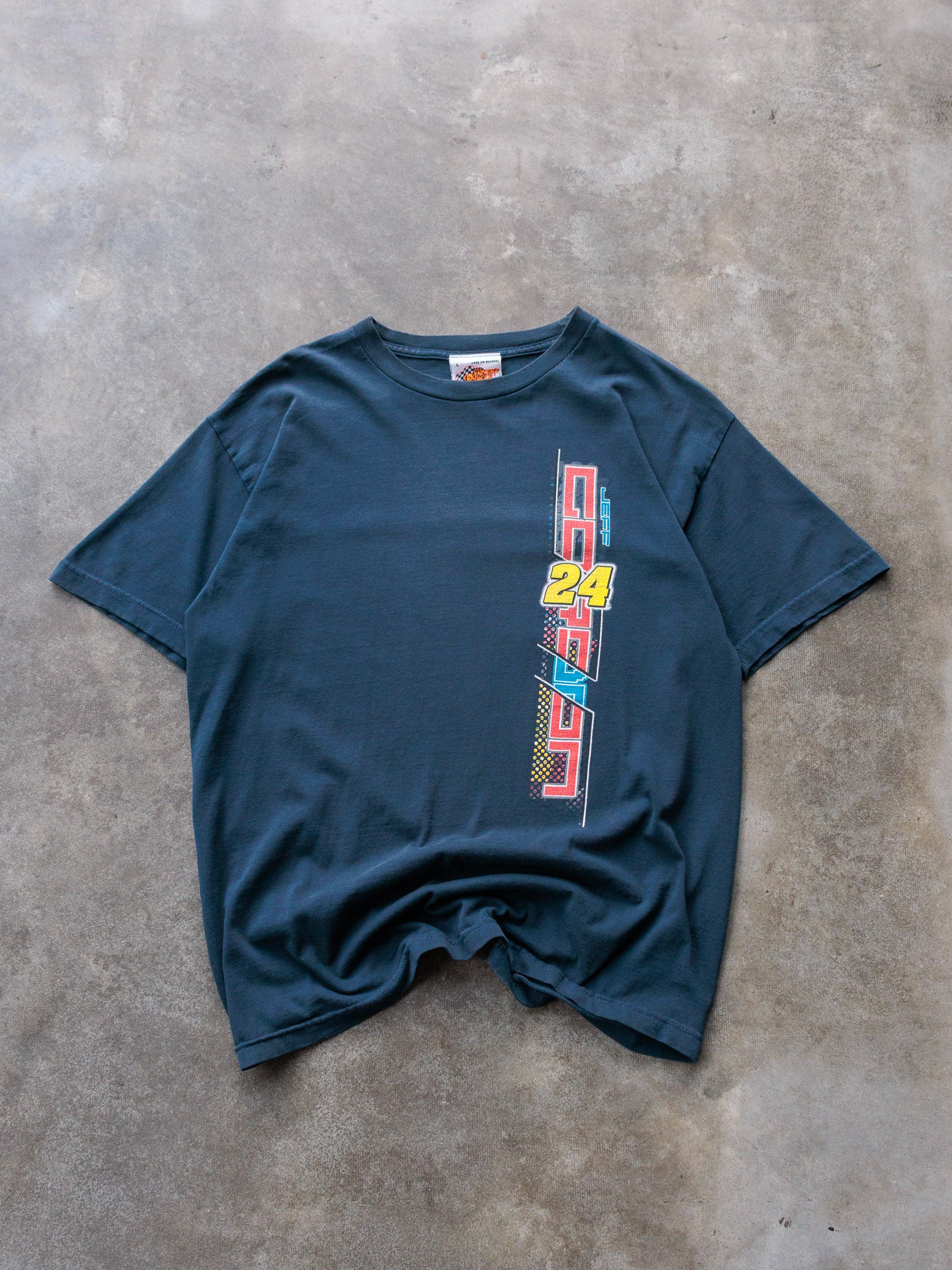Vintage 2004 Navy Winners Circle Jeff Gordon NASCAR Tee (L)