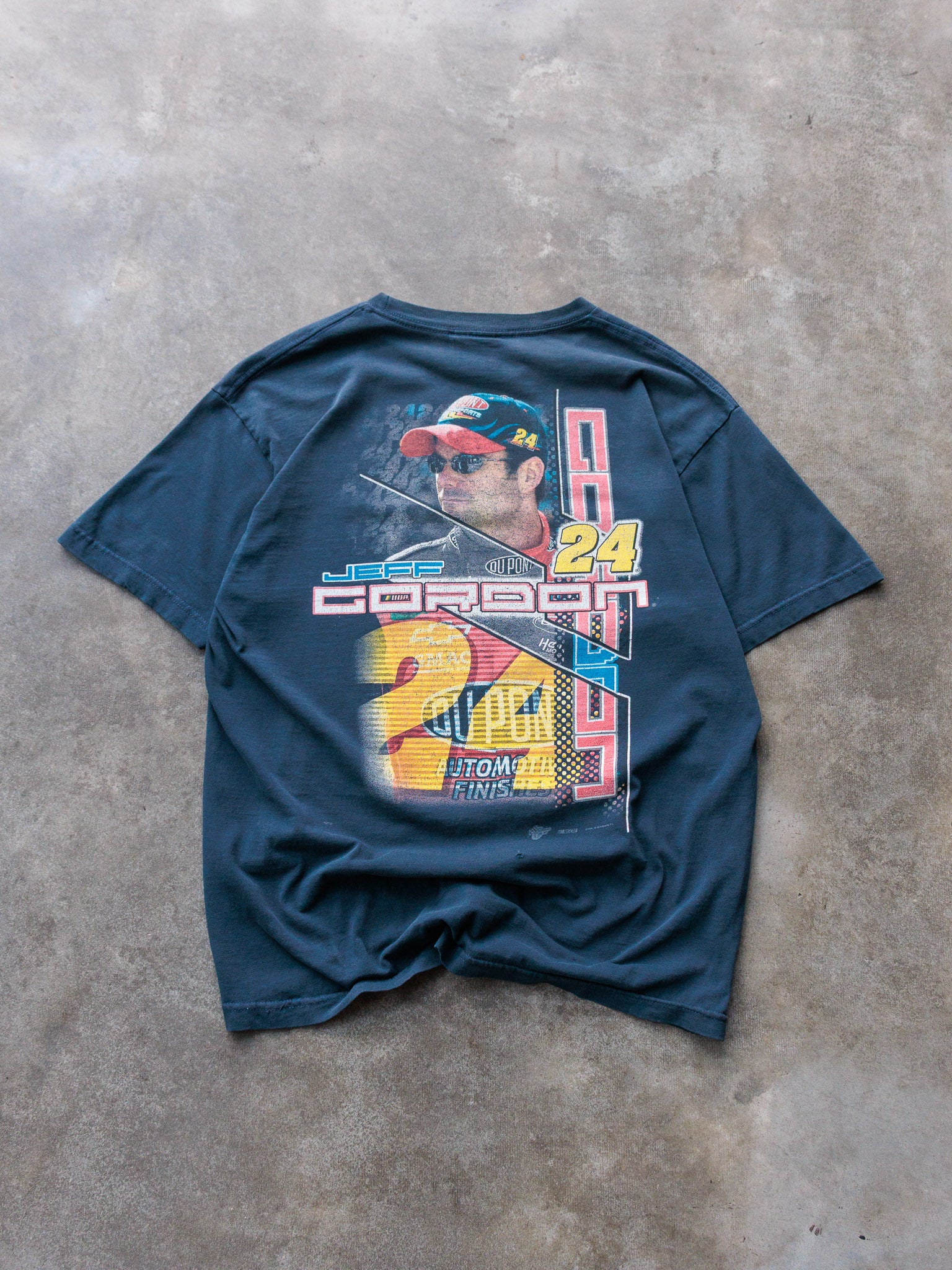 Vintage 2004 Navy Winners Circle Jeff Gordon NASCAR Tee (L)