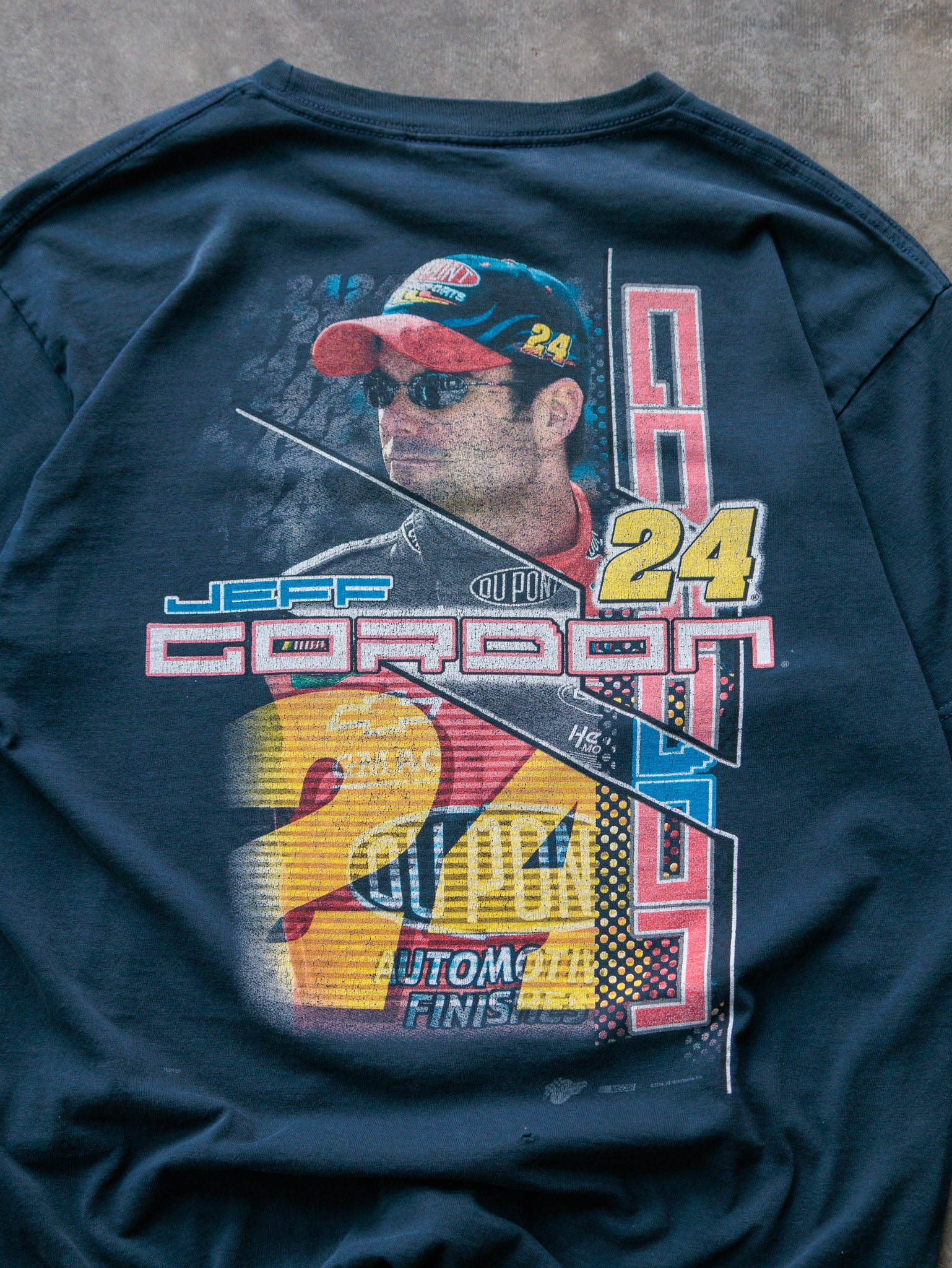 Vintage 2004 Navy Winners Circle Jeff Gordon NASCAR Tee (L)