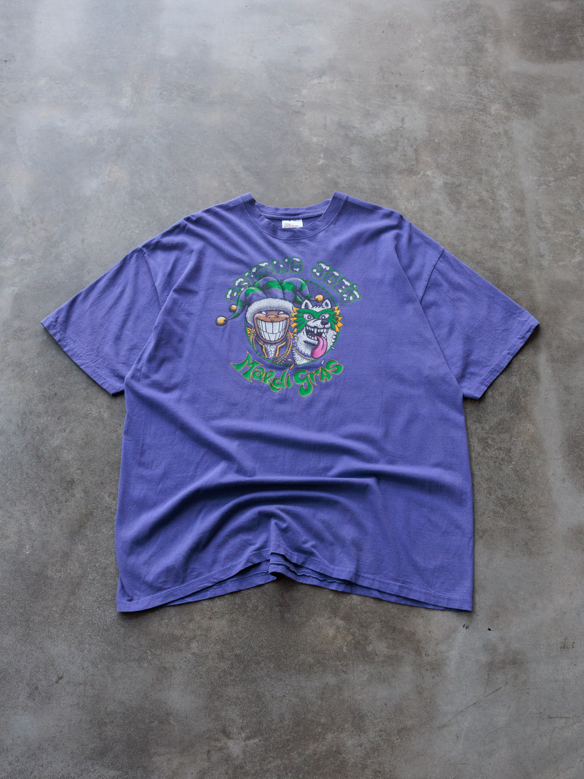 Vintage 2001 Purple Eskimo Joe's Mardi Gras Tee (2XL)