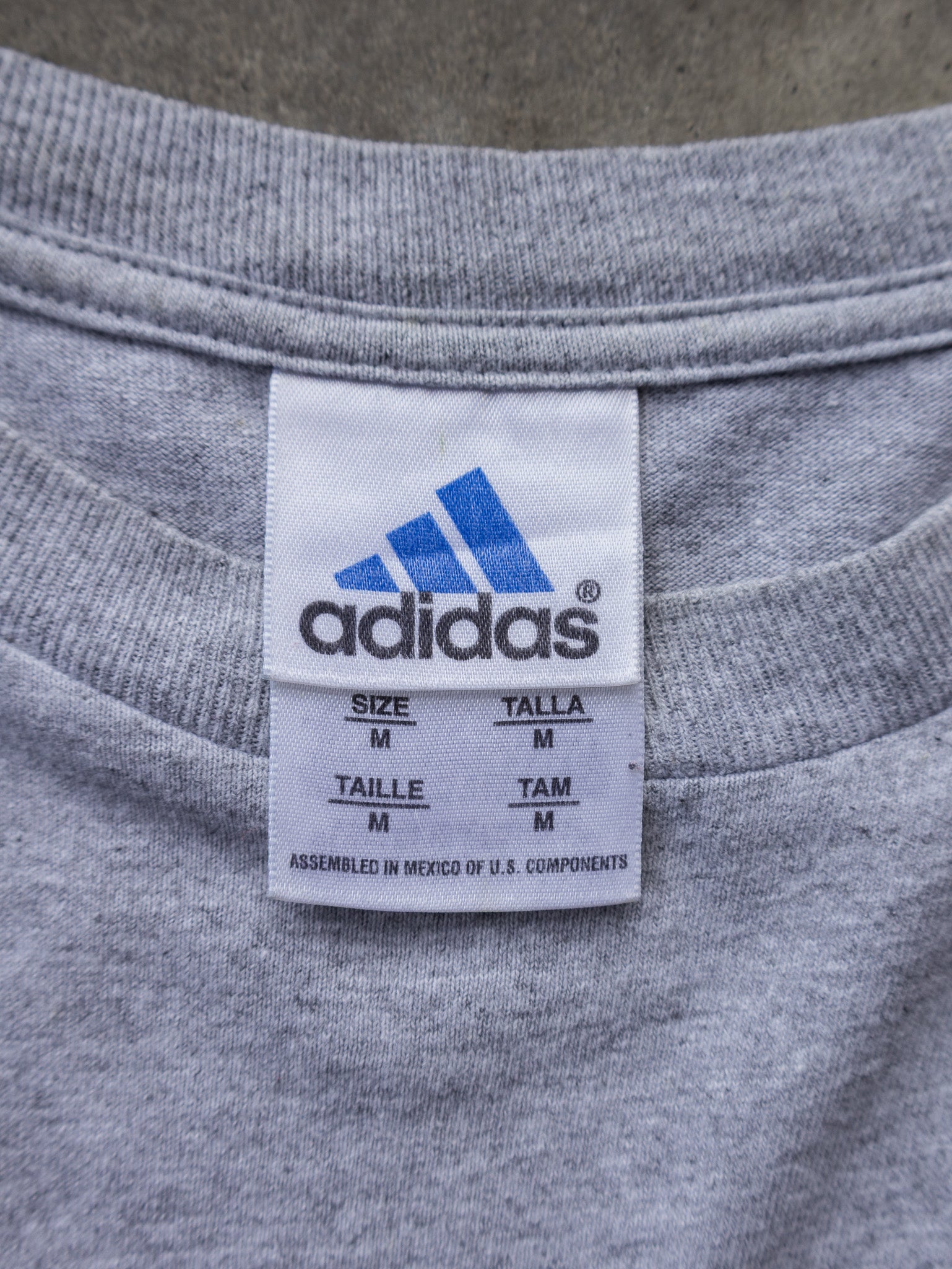 Vintage Grey Adidas Logo Tee (L)