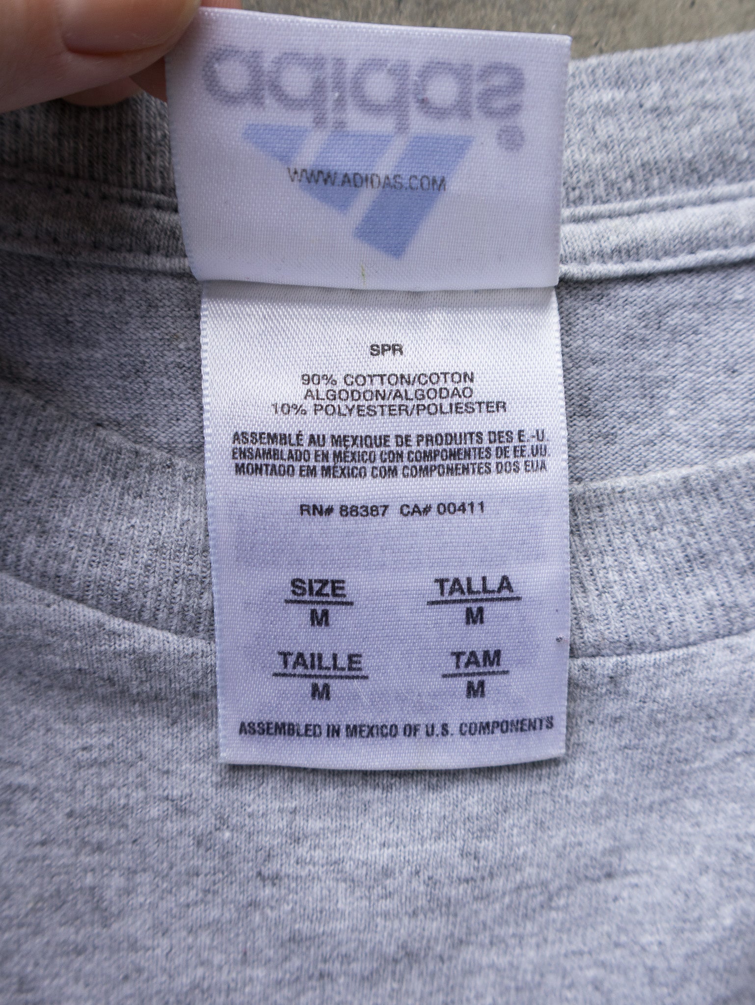 Vintage Grey Adidas Logo Tee (L)