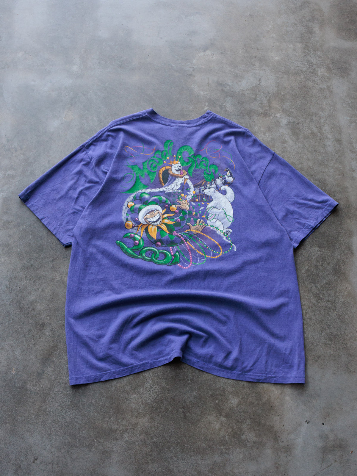 Vintage 2001 Purple Eskimo Joe's Mardi Gras Tee (2XL)