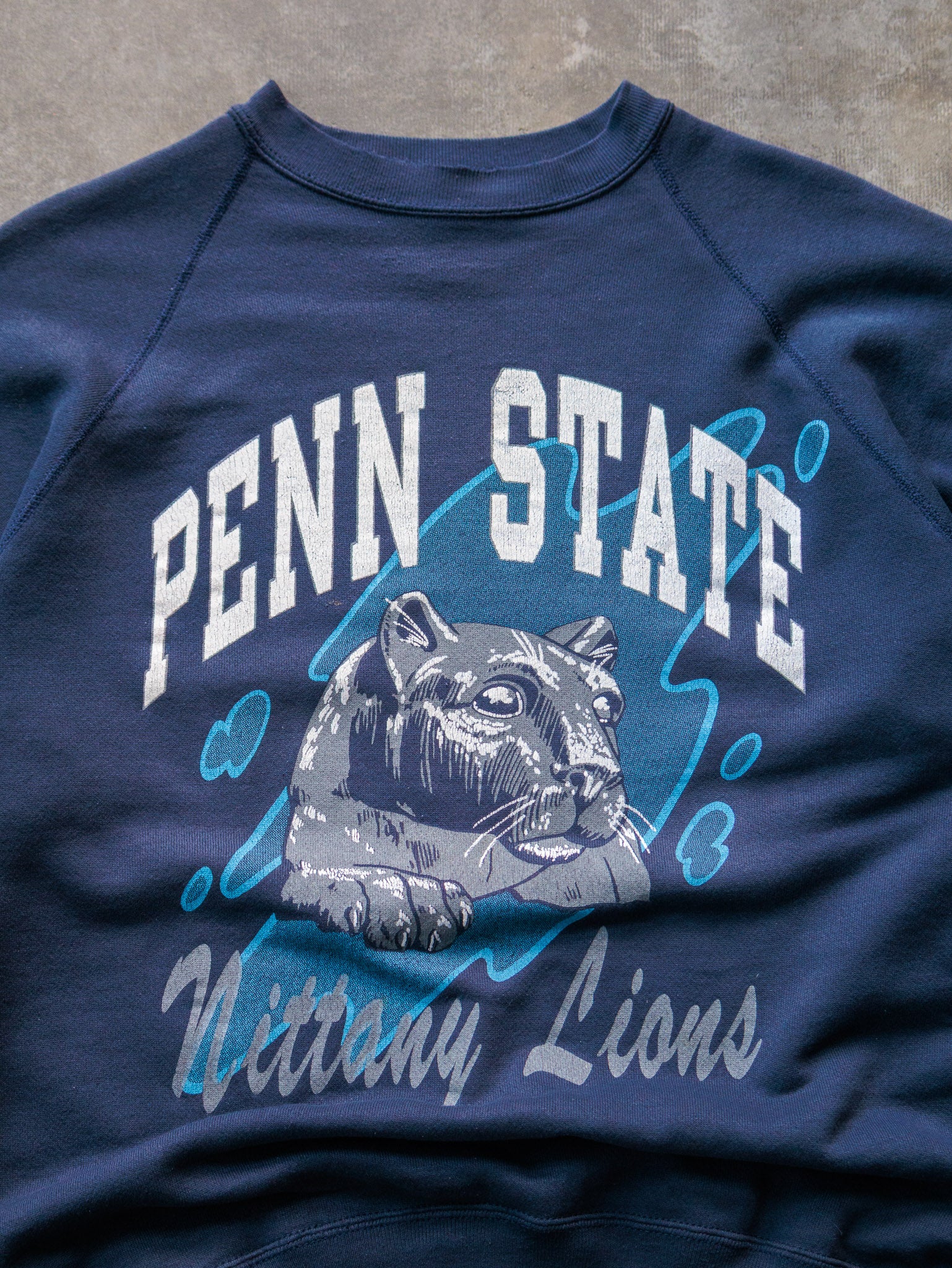 Vintage 90s Navy Penn State Nittany Lions Sweatshirt (XL)