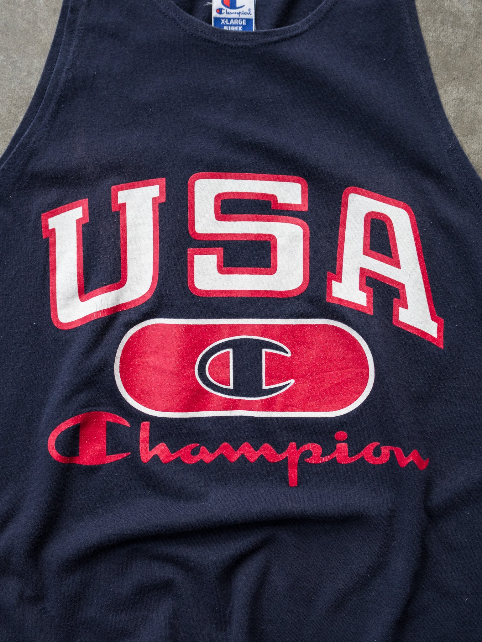 Vintage 90s Navy Champion USA Tank (XL)