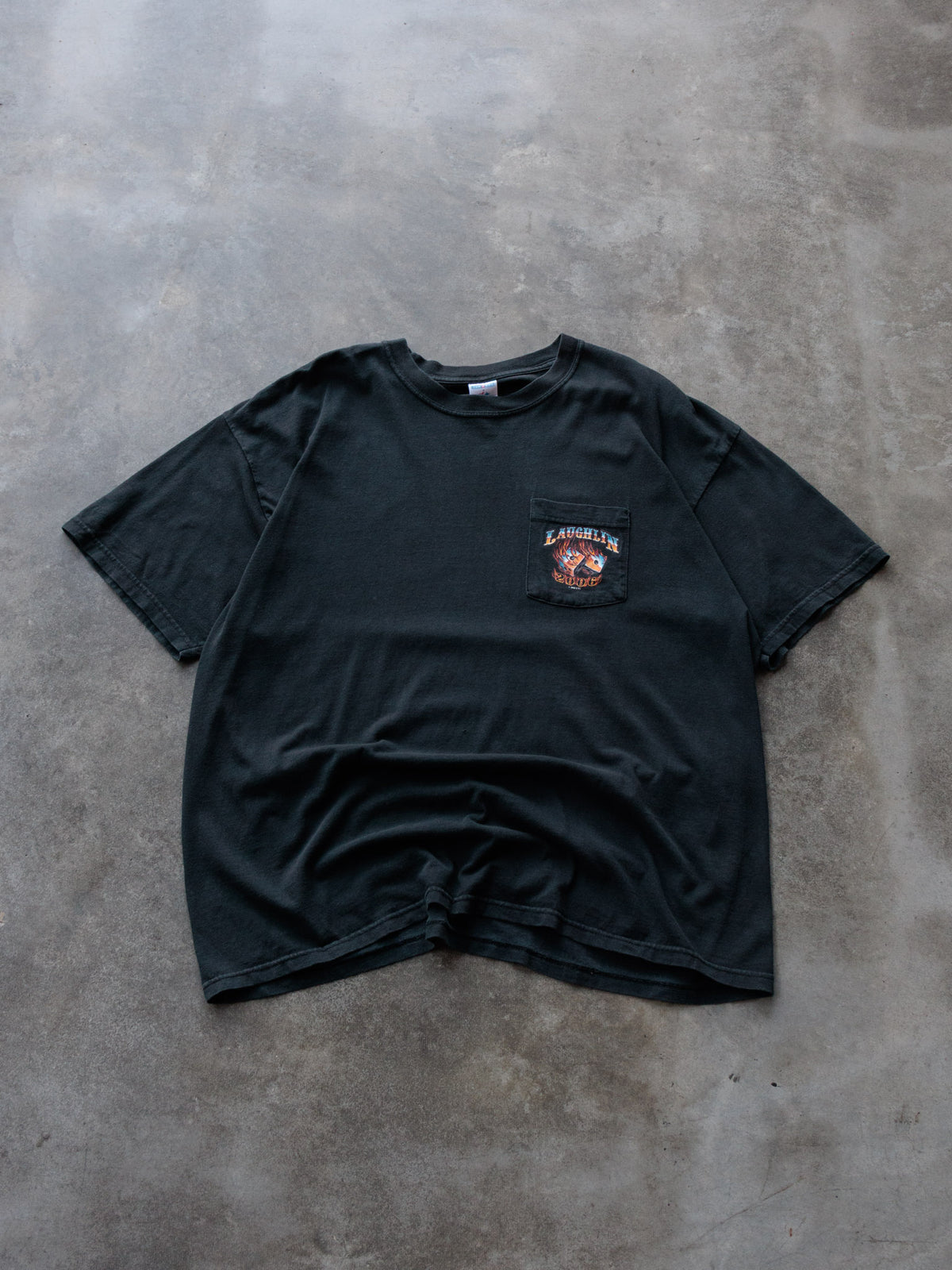 Vintage 2006 Black Laughlin Pocket Tee (2XL)