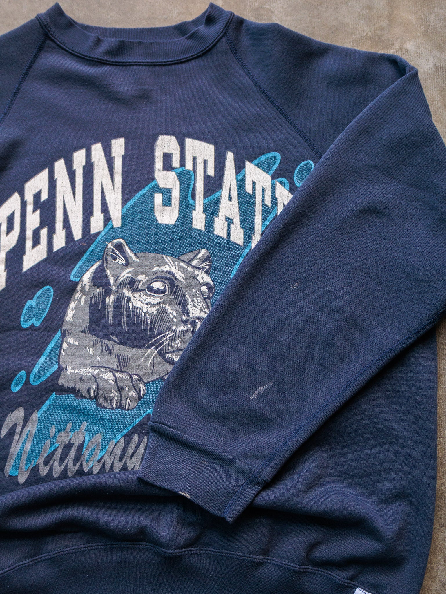 Vintage 90s Navy Penn State Nittany Lions Sweatshirt (XL)