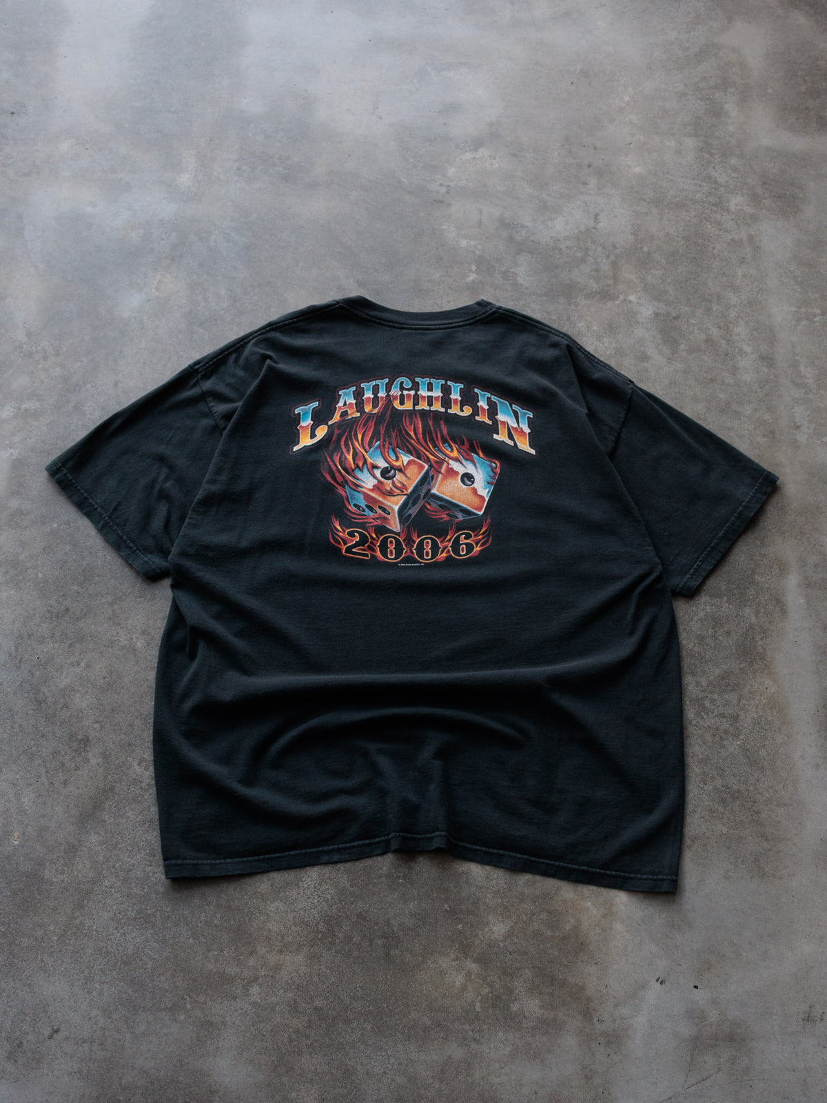 Vintage 2006 Black Laughlin Pocket Tee (2XL)