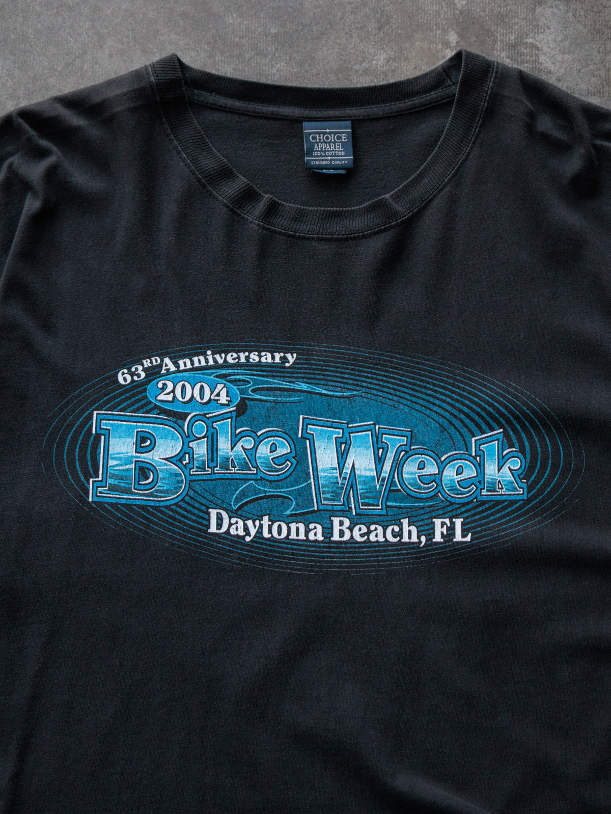 Vintage 2004 Black Daytona Beach Bike Week Tee (2XL)