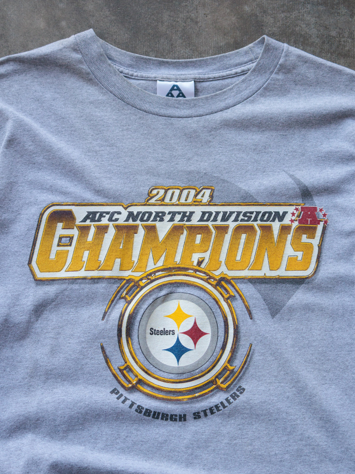Vintage 2004 Grey Pittsburgh Steelers Long Sleeve Tee (L)