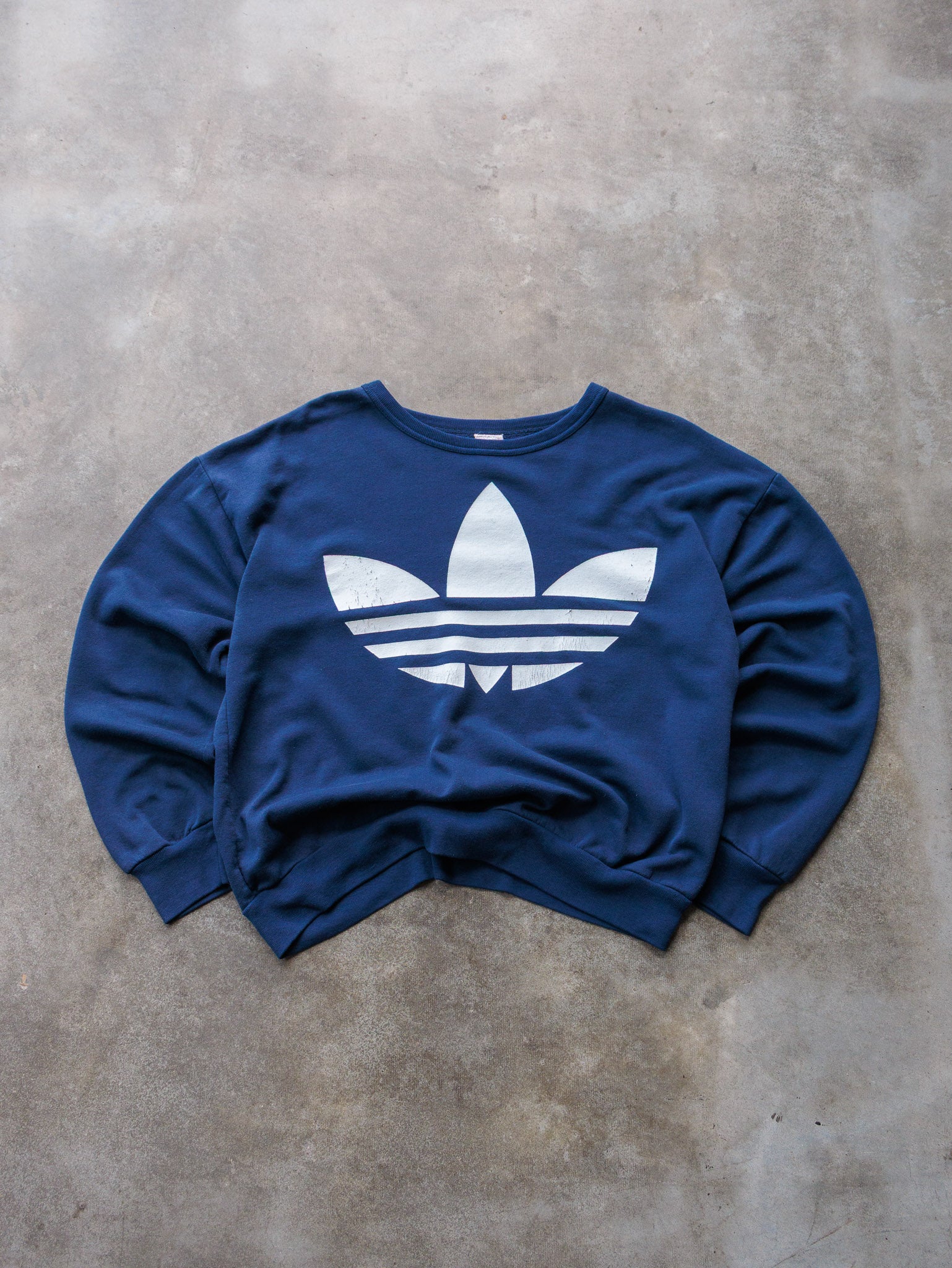 Vintage 90s Navy Adidas Sweatshirt (XL)