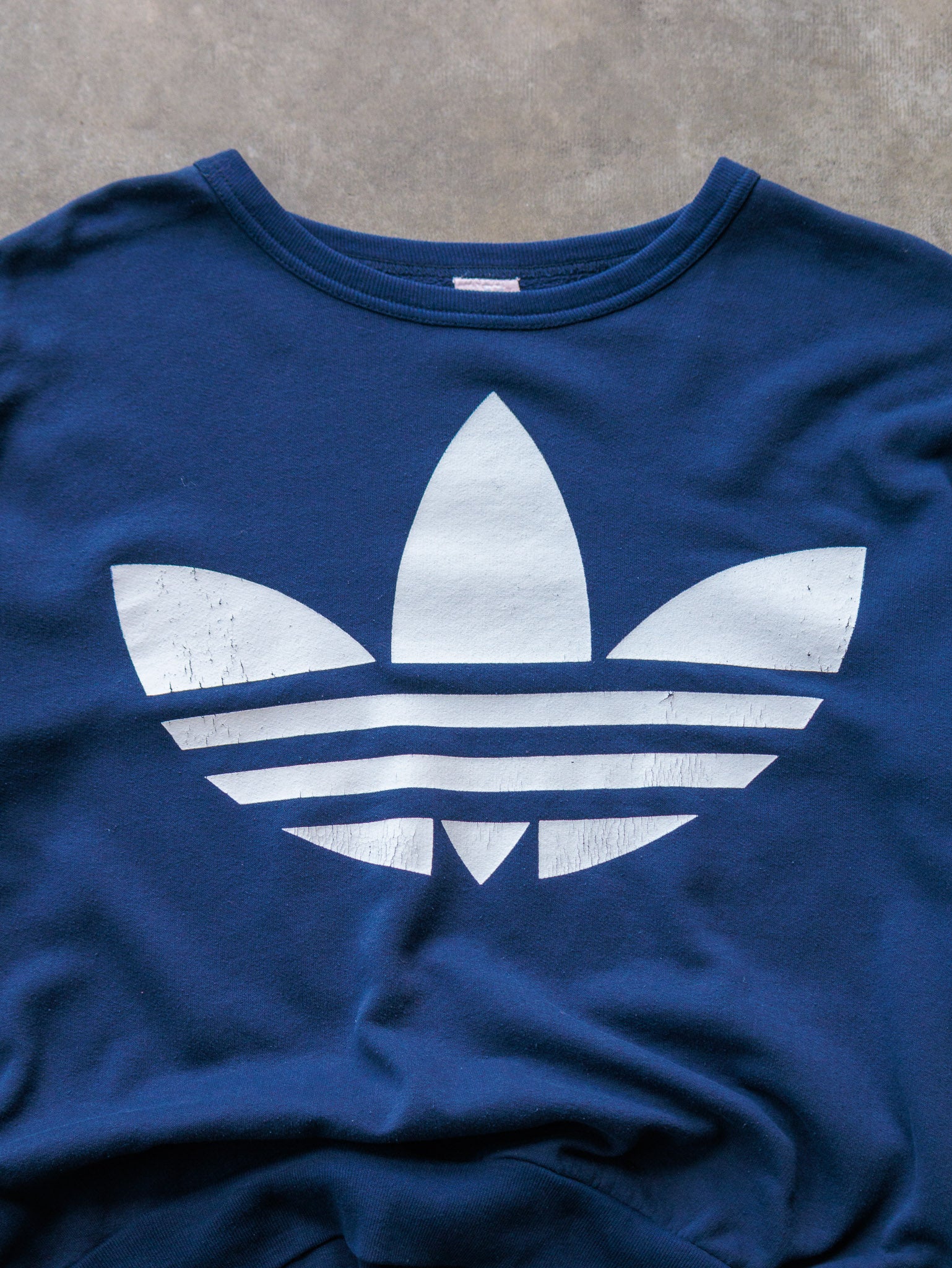Vintage 90s Navy Adidas Sweatshirt (XL)