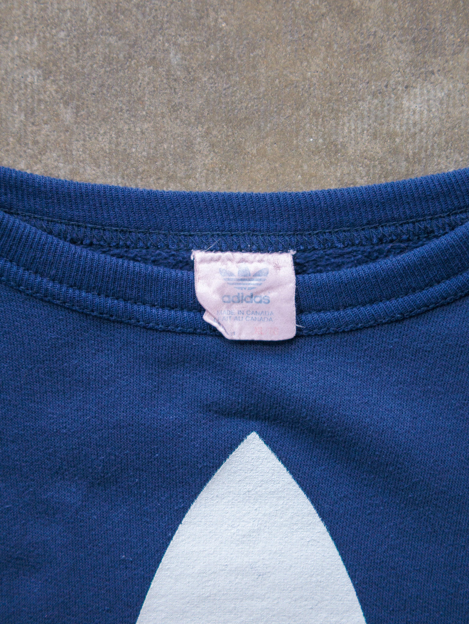 Vintage 90s Navy Adidas Sweatshirt (XL)