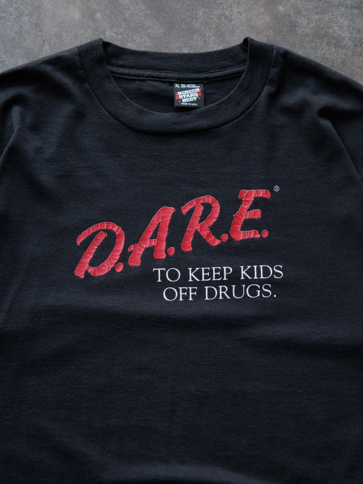 Vintage 90s Black D.A.R.E. Tee (XL)