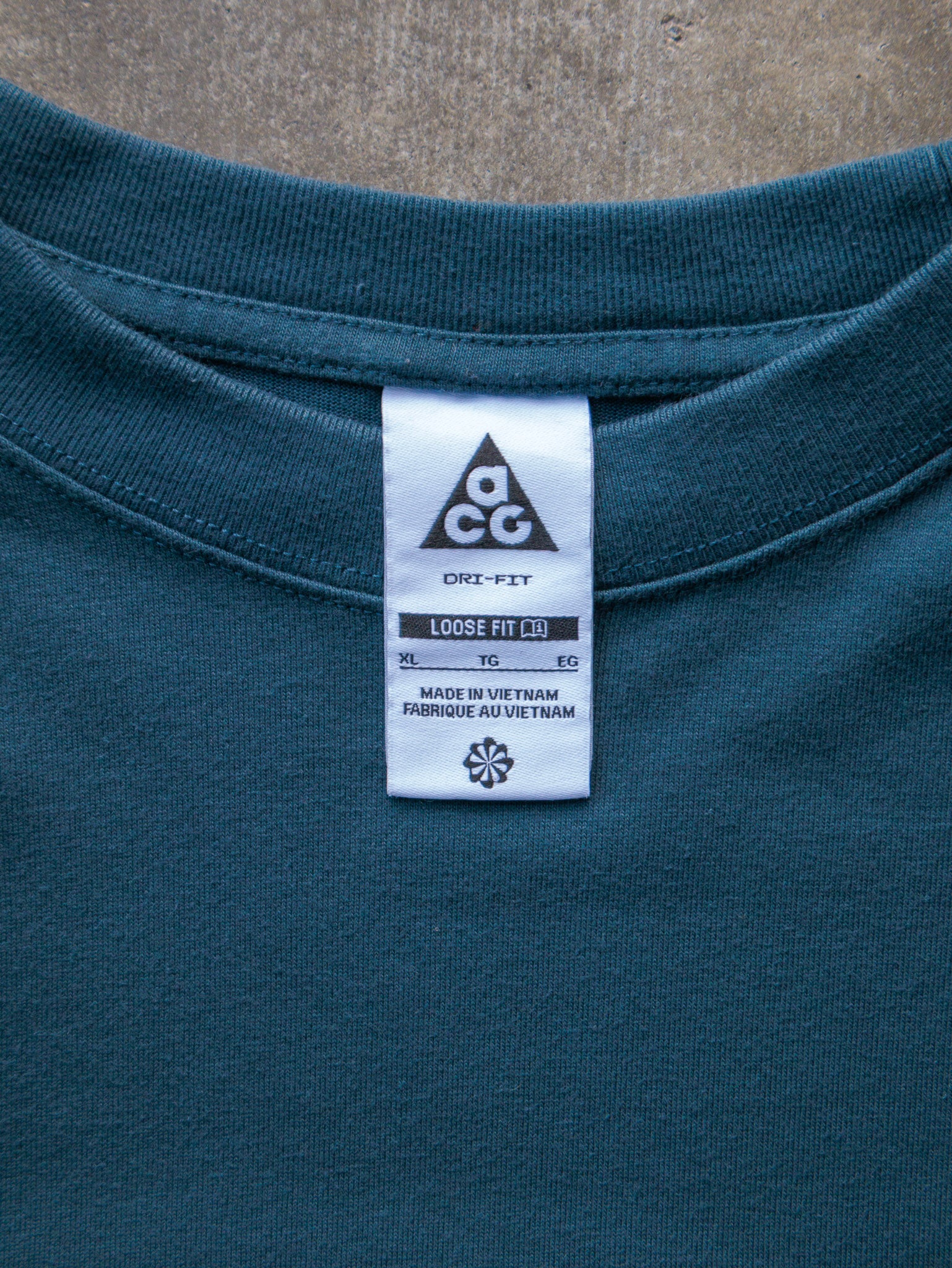 Vintage Teal Nike ACG Logo Tee (XL)